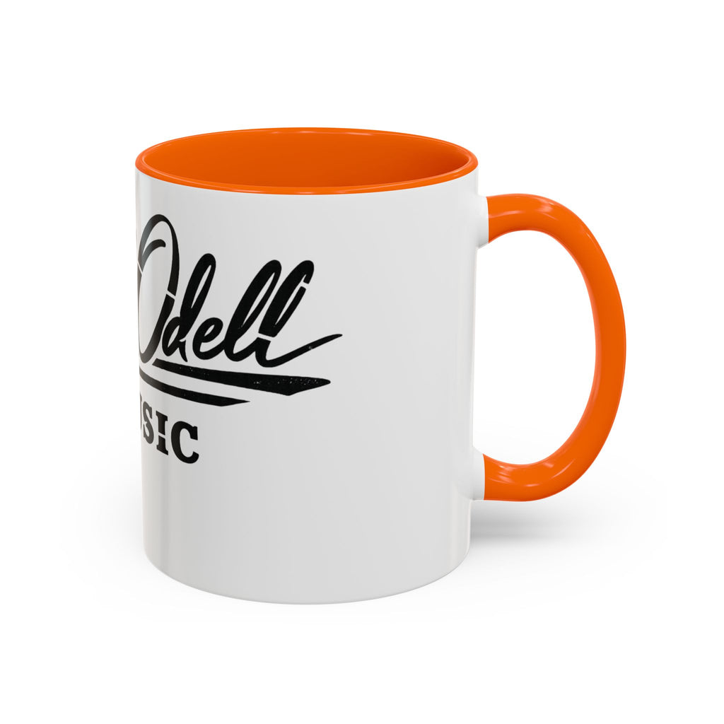 Cecil Odell Music Accent Coffee Mug: Black-Trim Musician Gift (11/15 oz)
