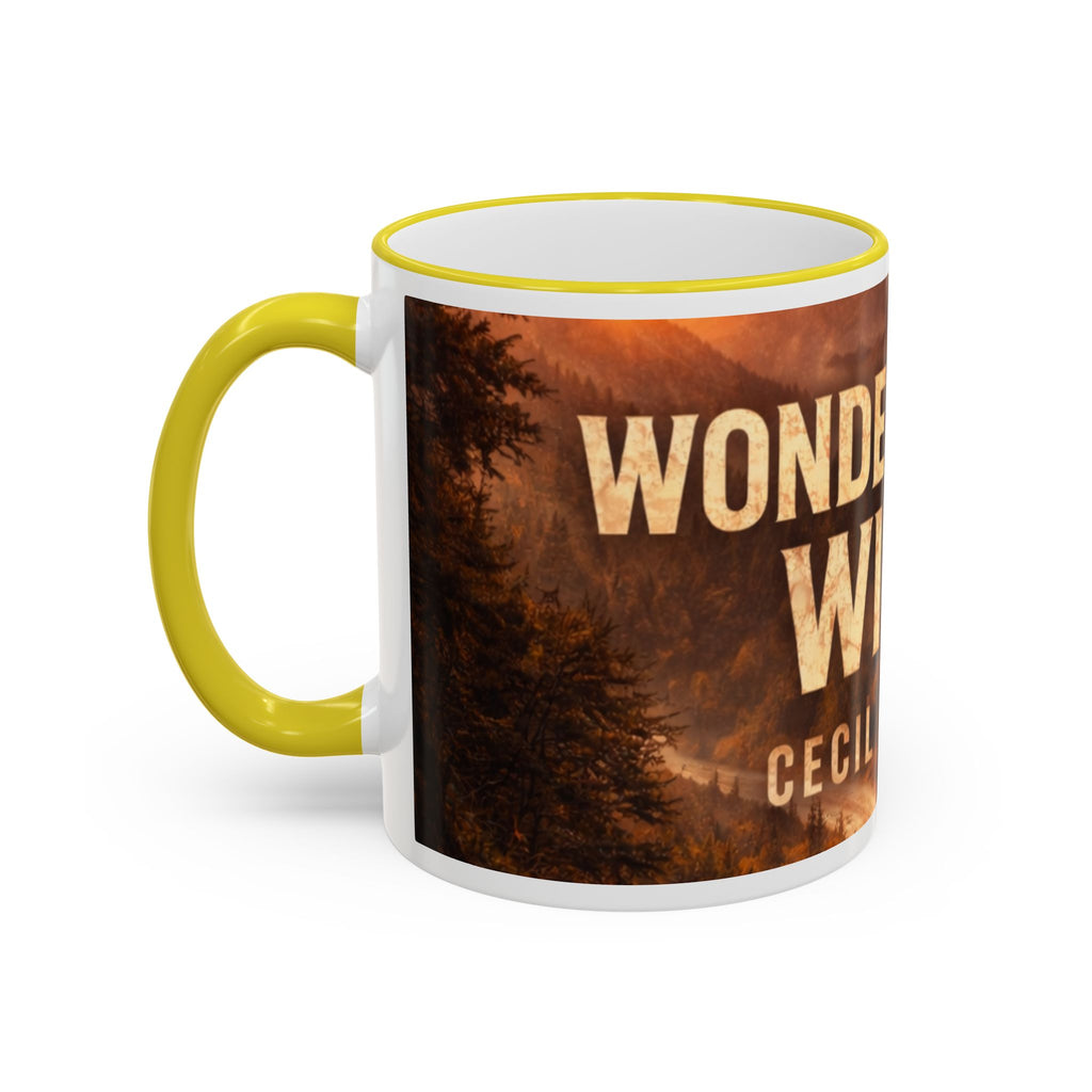 Wonderful Wild Scenic Mug: "Wonderful Wild" Cecil Odell Coffee Cup (Accent Rim & Handle)