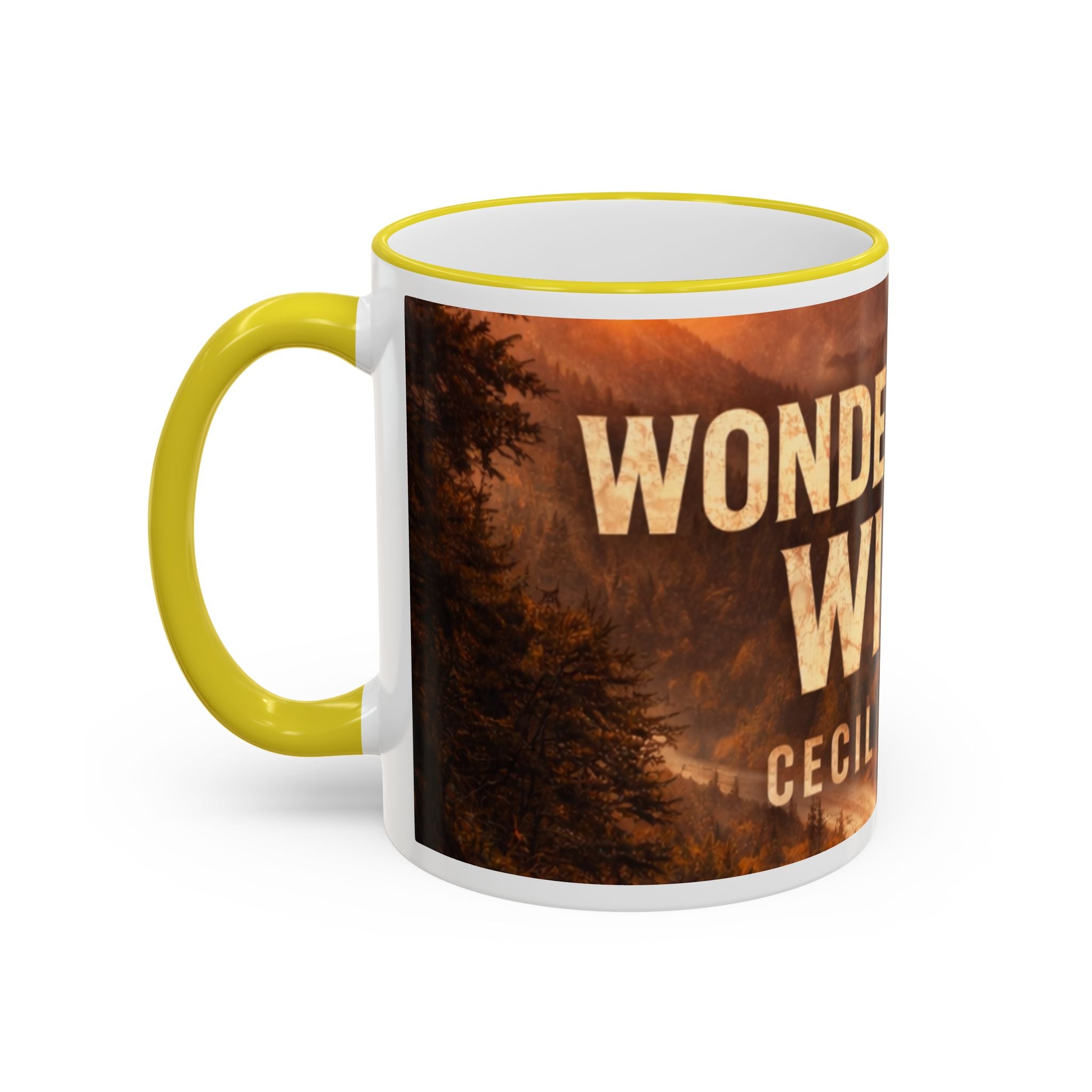 Wonderful Wild Scenic Mug: "Wonderful Wild" Cecil Odell Coffee Cup (Accent Rim & Handle)
