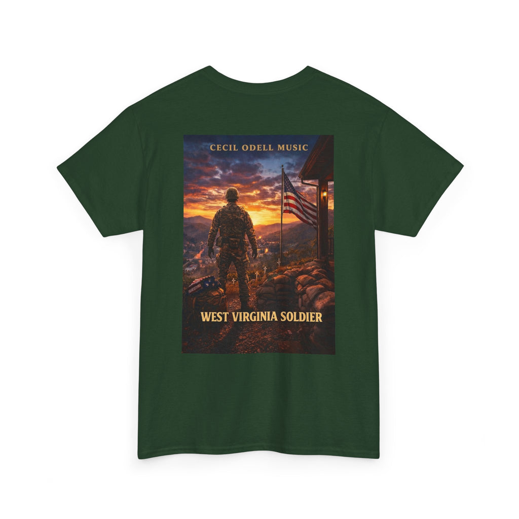 West Virginia Soldier T-Shirt: Patriotic Military Tee (Cecil Odell Music)