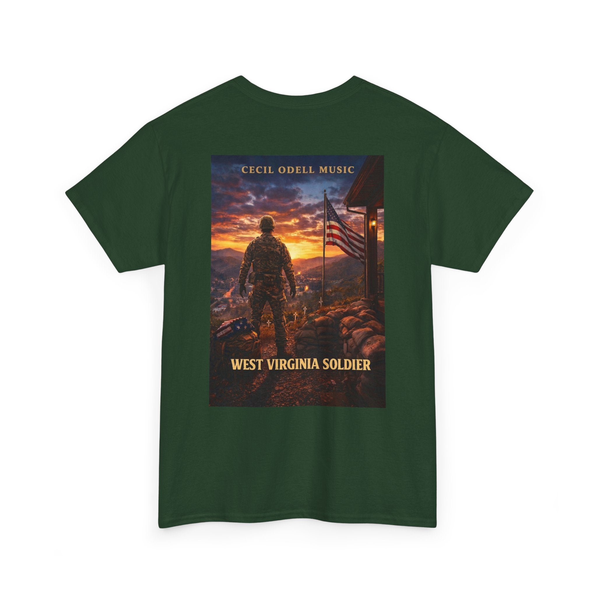 West Virginia Soldier T-Shirt: Patriotic Military Tee (Cecil Odell Music)