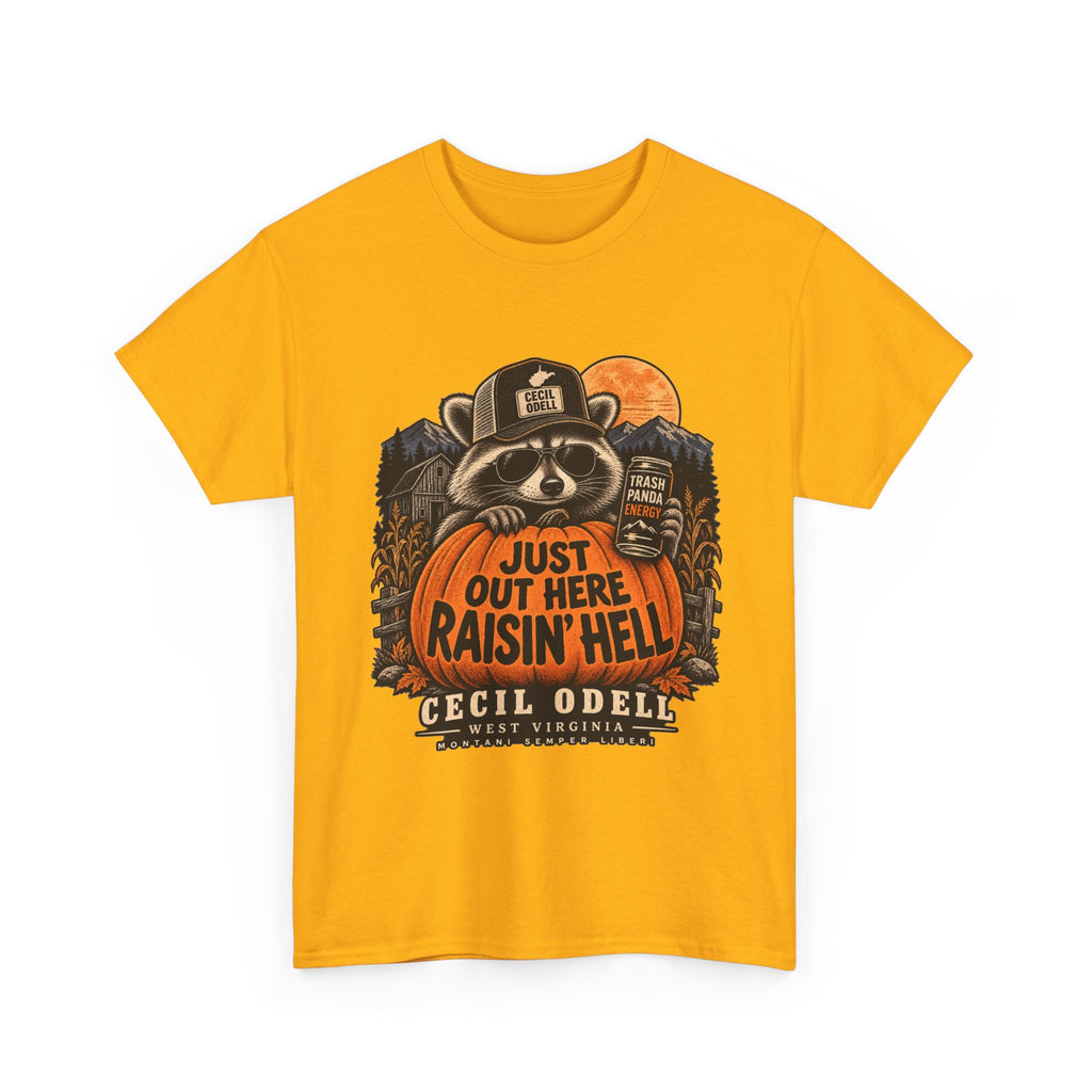 Just Out Here Raisin' Hell Halloween Tee | Cecil Odell