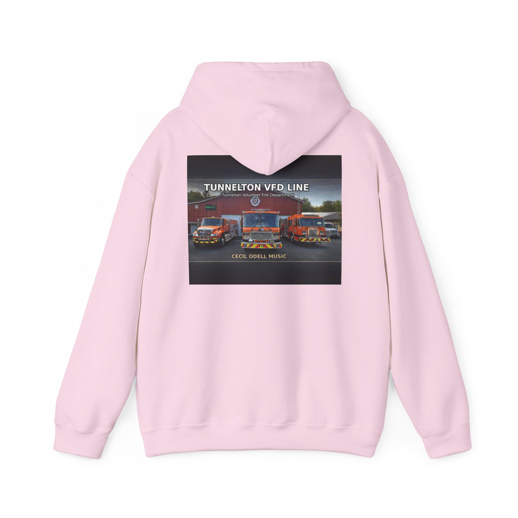 Tunnelton VFD Line Hoodie: Cool Music Firetruck Graphic Pullover