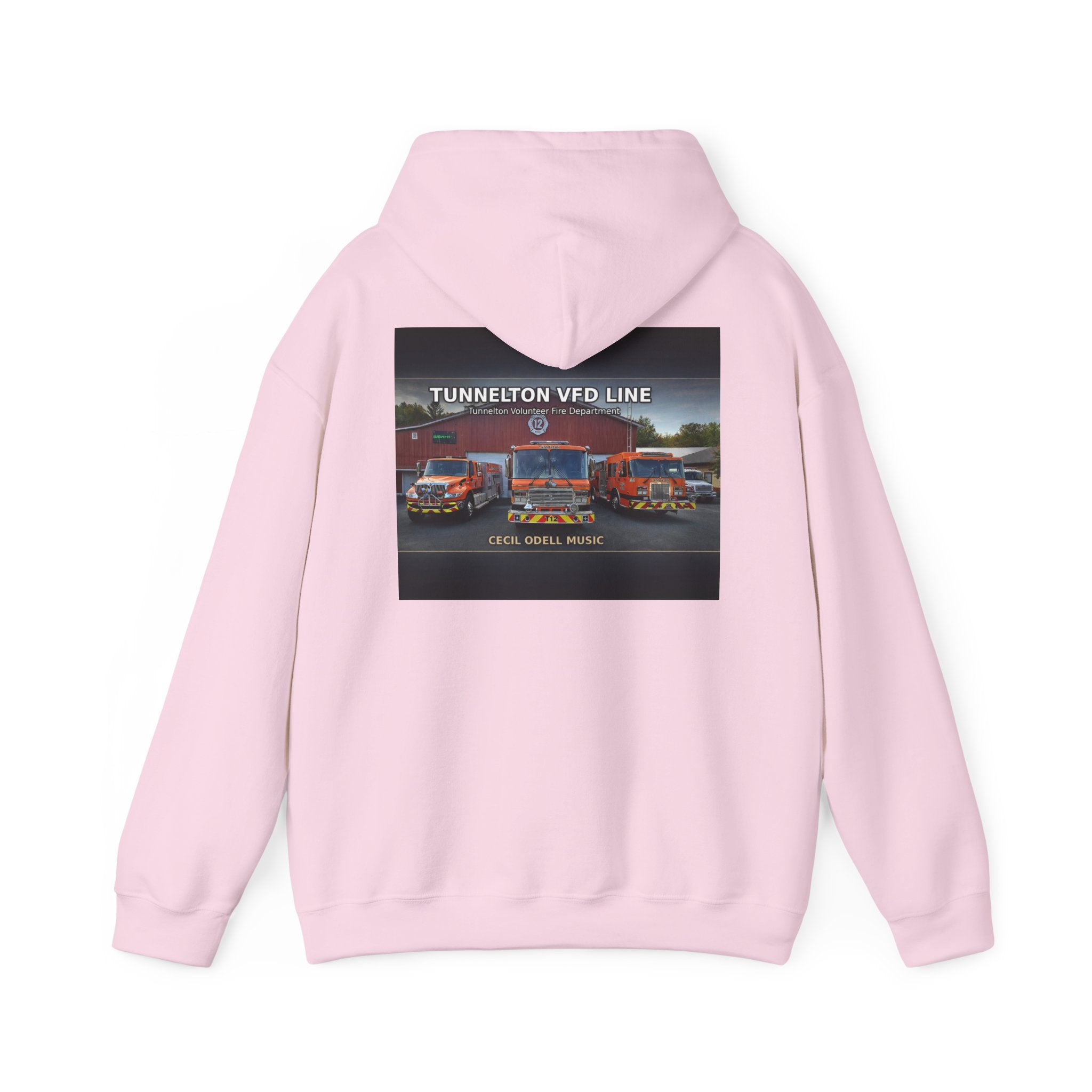 Tunnelton VFD Line Hoodie: Cool Music Firetruck Graphic Pullover