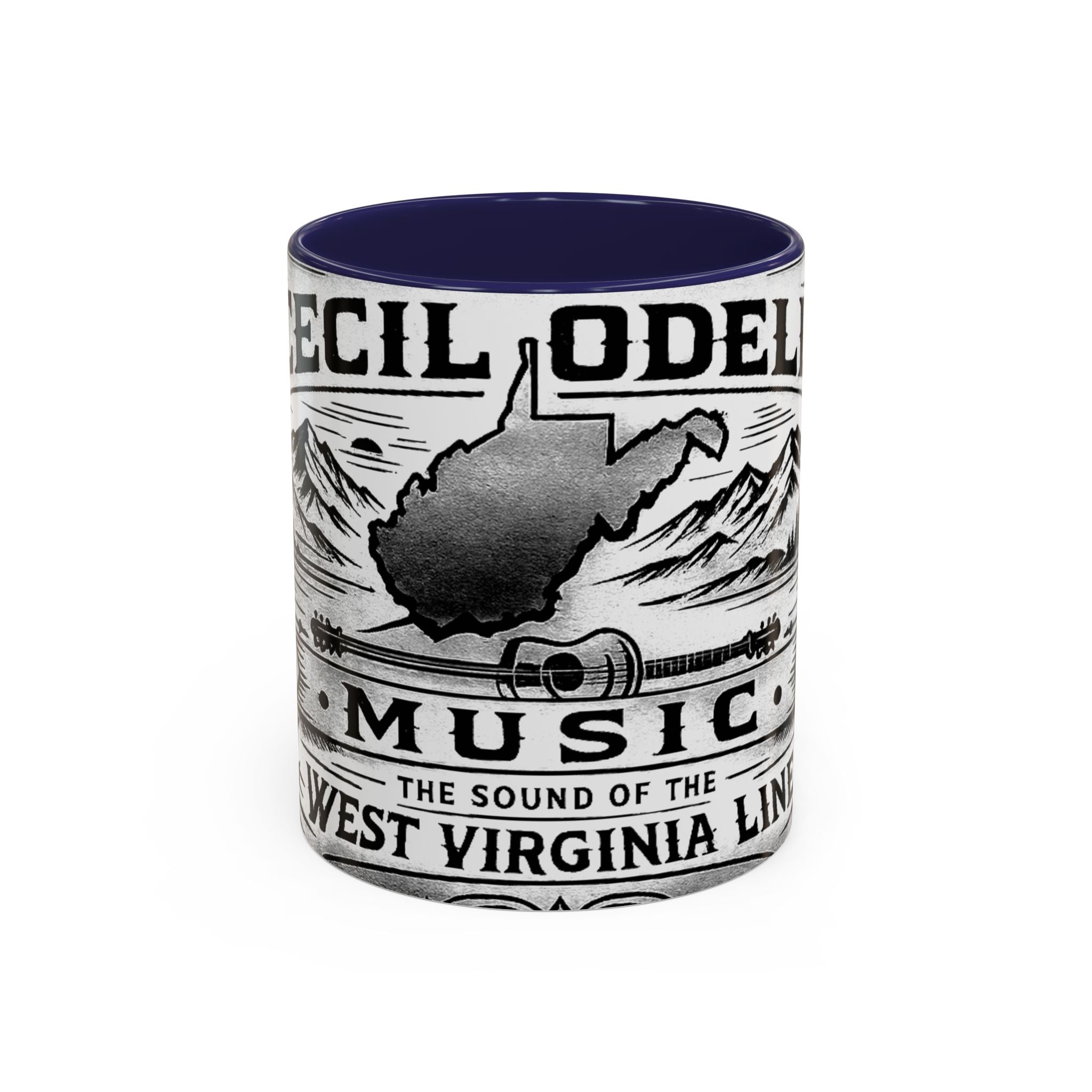 West Virginia Music Coffee Mug: 'The Sound of the West Virginia Line' Accent Mug