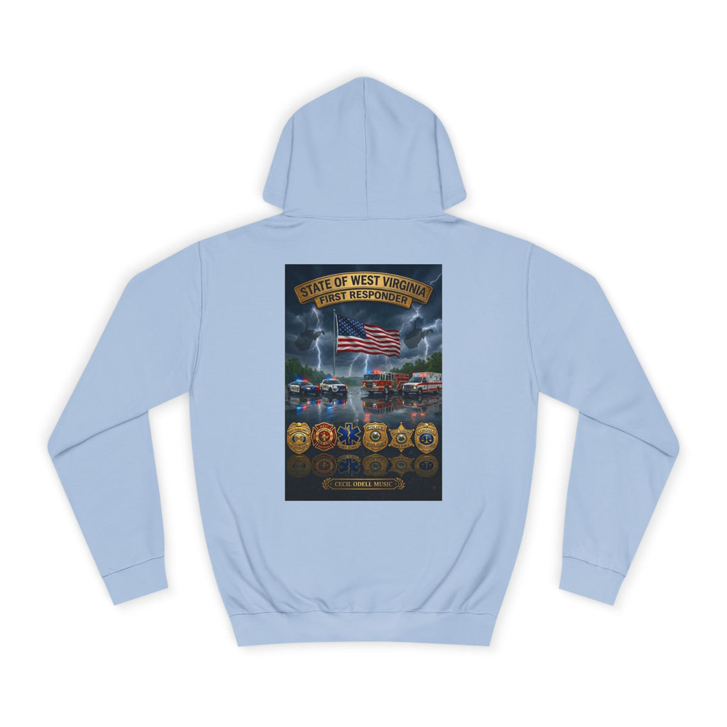 West Virginia Line Badge Hoodie: State & First Responder Tribute