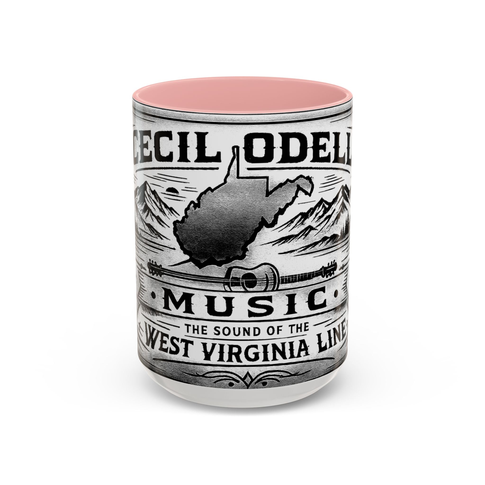West Virginia Music Coffee Mug: 'The Sound of the West Virginia Line' Accent Mug