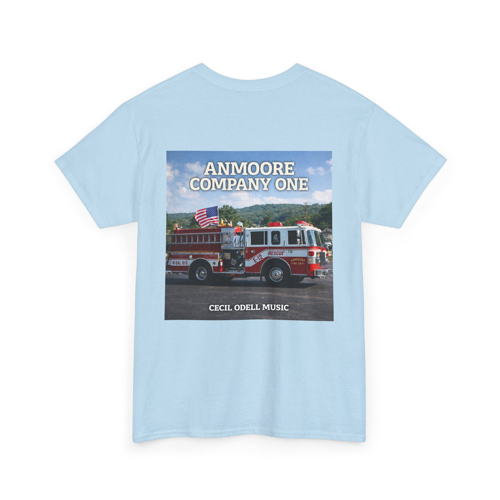 Firetruck Graphic Tee: "Anmoore Company One" Fire Department Tribute