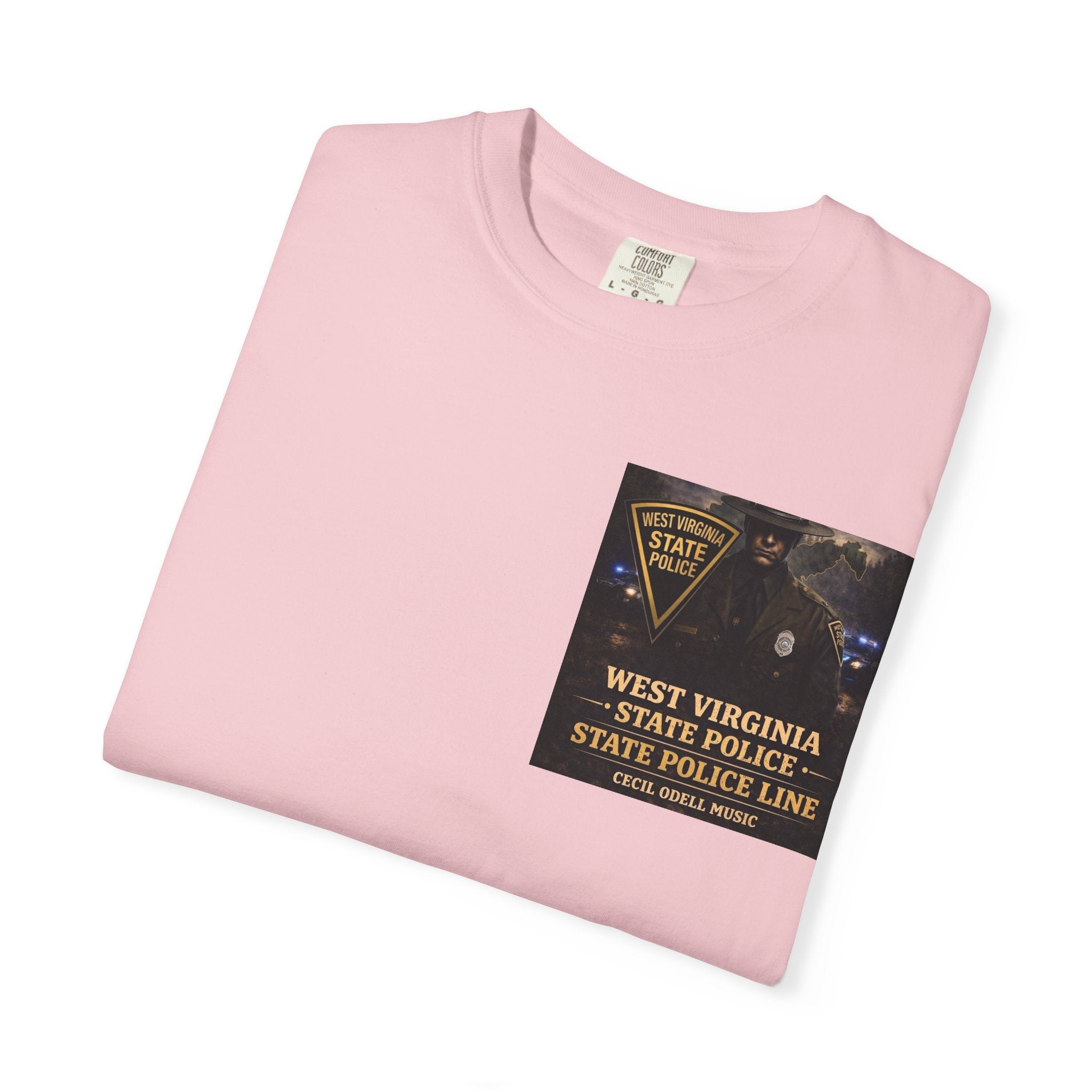 West Virginia State Police Graphic T-Shirt: 'State Police Line' Back Print