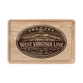 Engraved West Virginia Cutting Board: "The Sound of the West Virginia Line" Wooden Serving Board