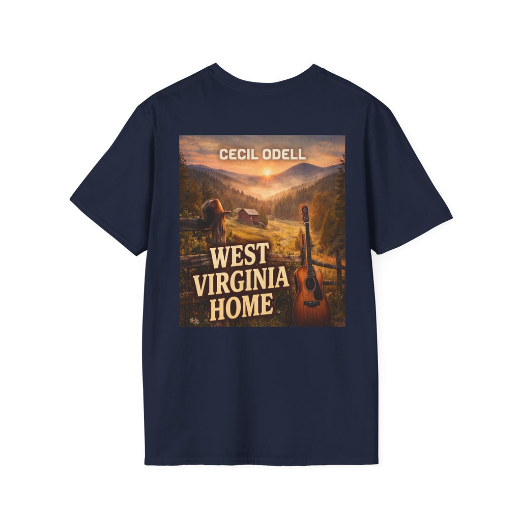 West Virginia Home T-Shirt: "Cecil Odell" Vintage Mountain Music Tee