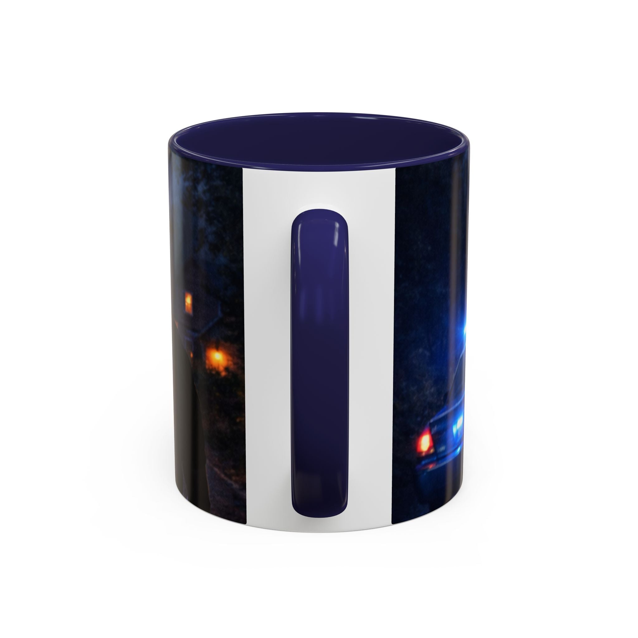 Trooper Night Patrol Coffee Mug: Rustic Western Lawman Scene (11/15oz)