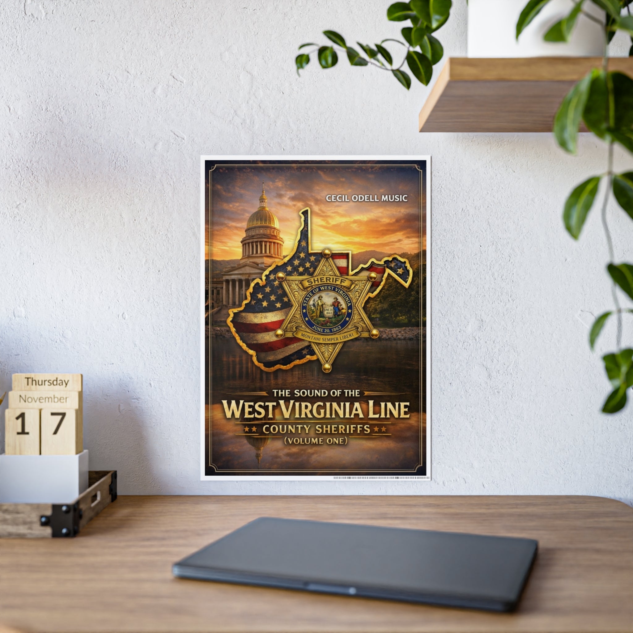 West Virginia Line County Sheriffs Poster