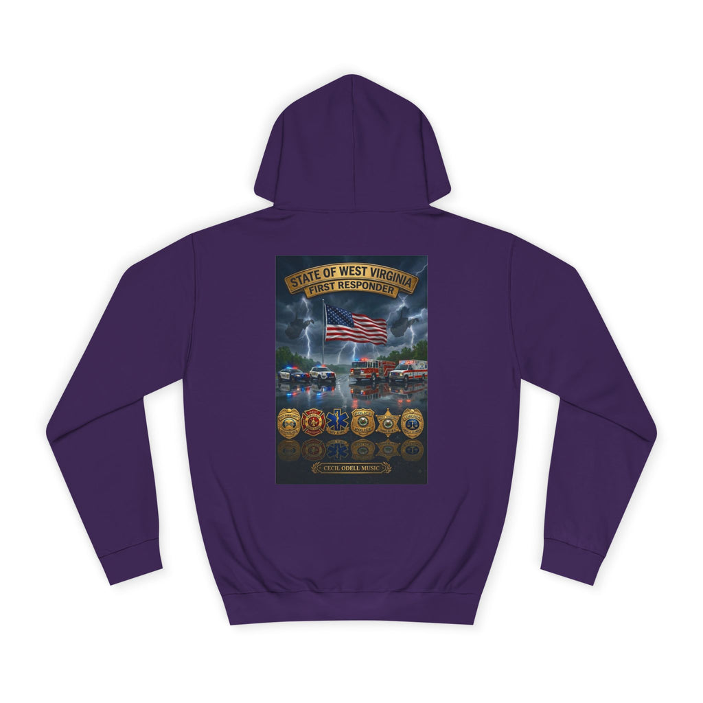 West Virginia Line Badge Hoodie: State & First Responder Tribute