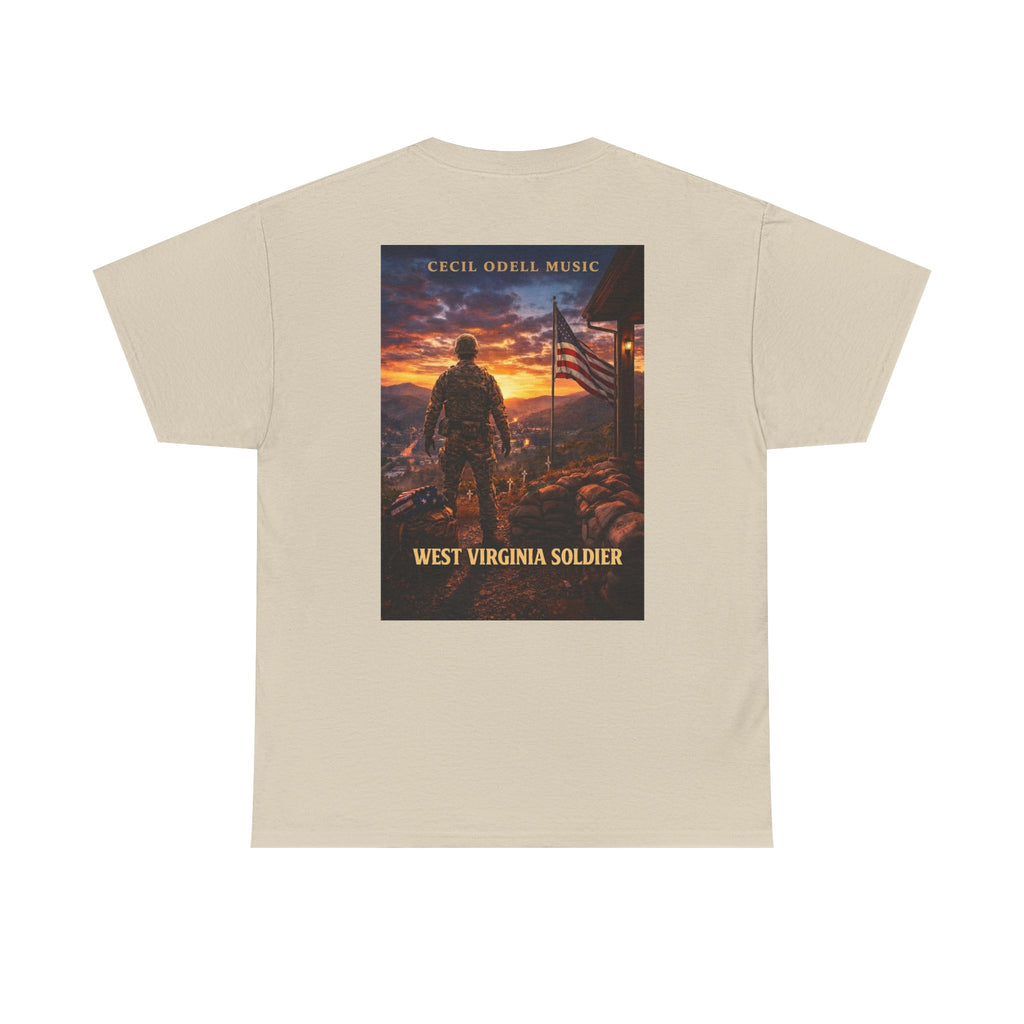 West Virginia Soldier T-Shirt: Patriotic Military Tee (Cecil Odell Music)