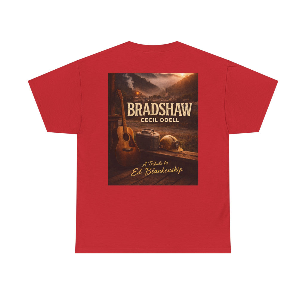 Bradshaw Tribute Tee: 'Bradshaw Cecil Odell' Vintage Guitar & Road Poster T‑Shirt