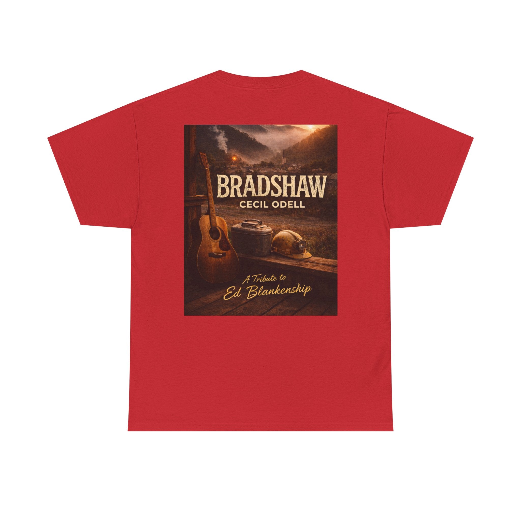 Bradshaw Tribute Tee: 'Bradshaw Cecil Odell' Vintage Guitar & Road Poster T‑Shirt