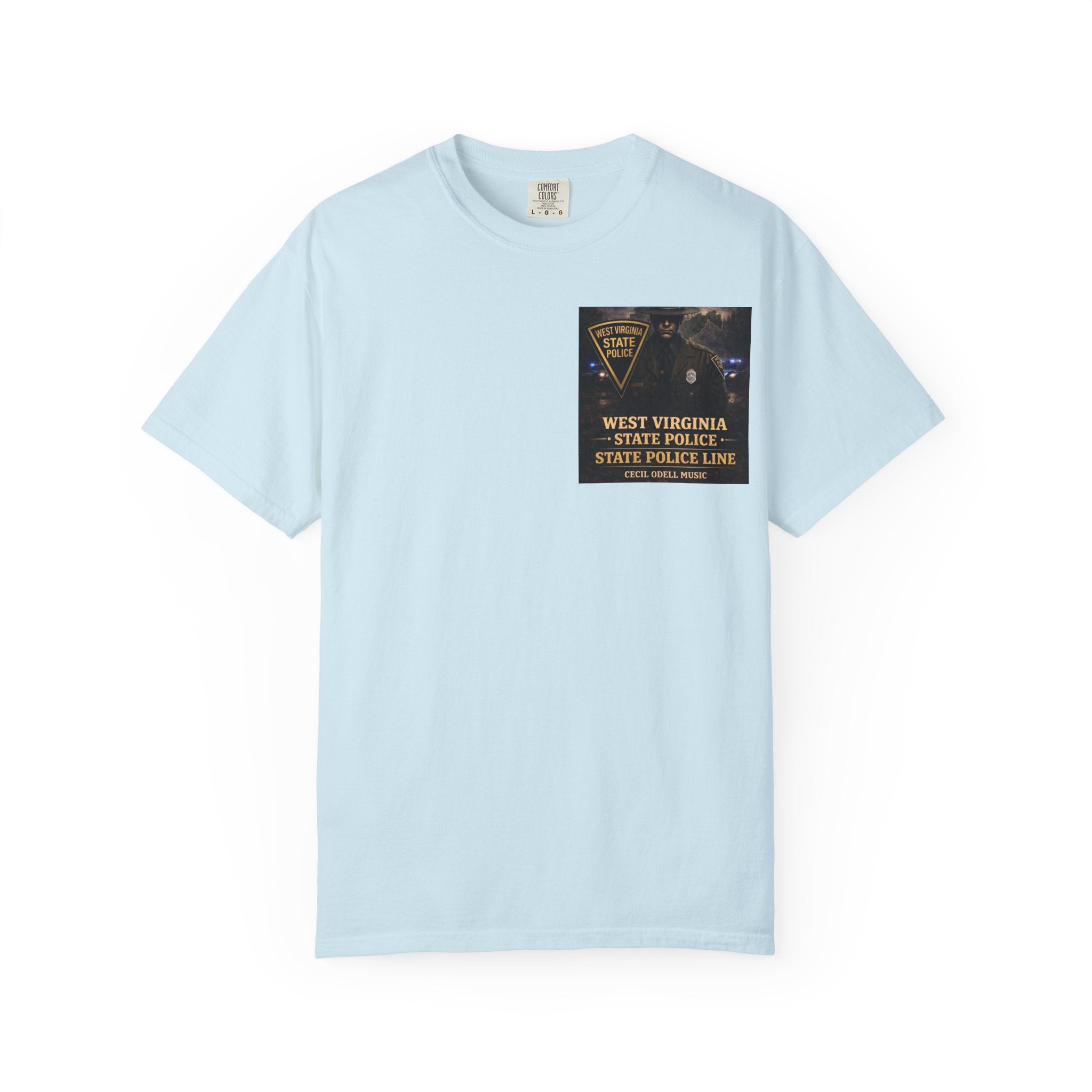 West Virginia State Police Graphic T-Shirt: 'State Police Line' Back Print