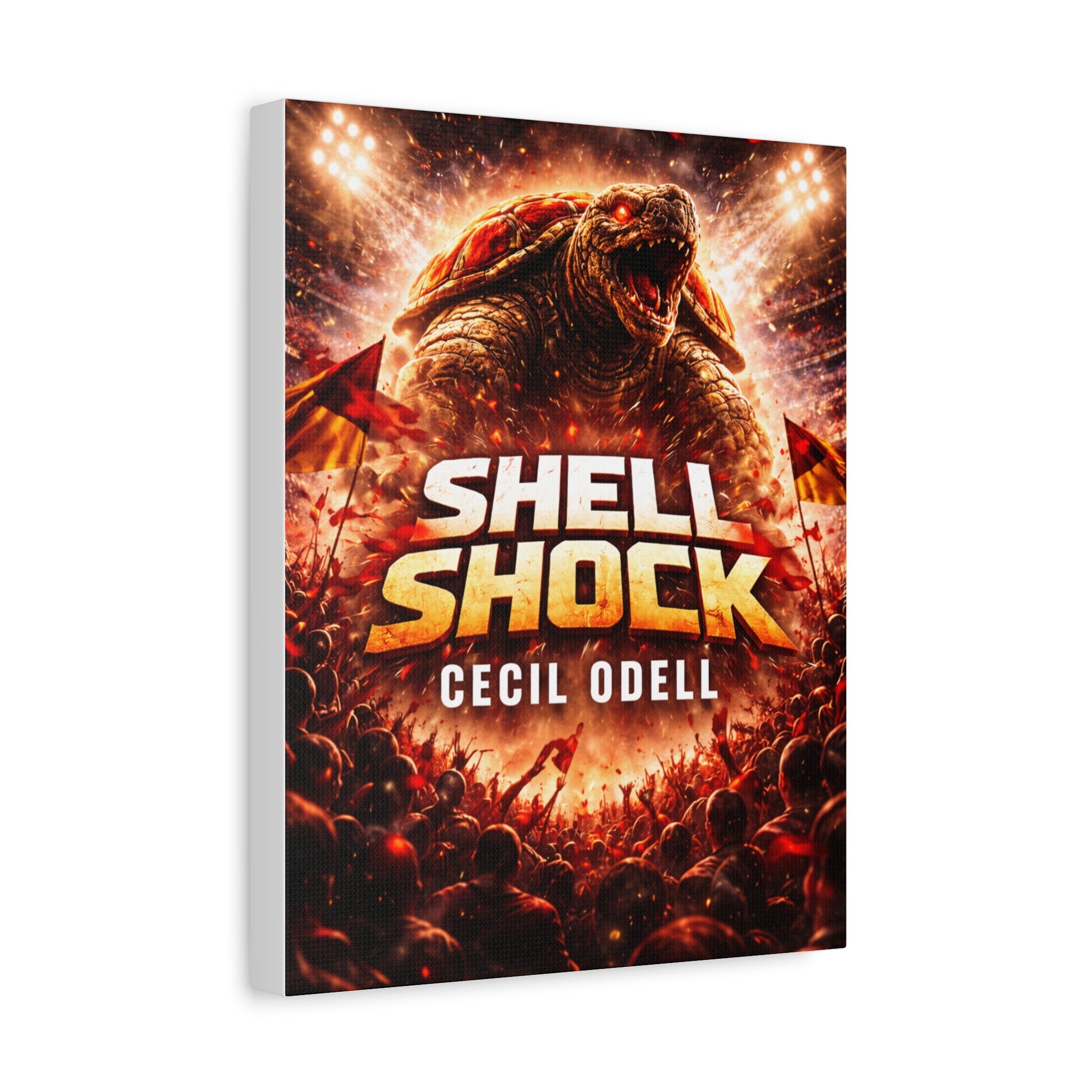 Shell Shock Canvas Print: Dramatic Monster Art Wrap (Cecil Odell)