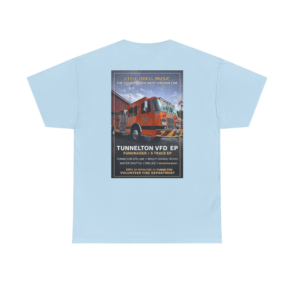 Tunnelton VFD Firetruck Tee: Volunteer Fire Department Fundraiser T-Shirt