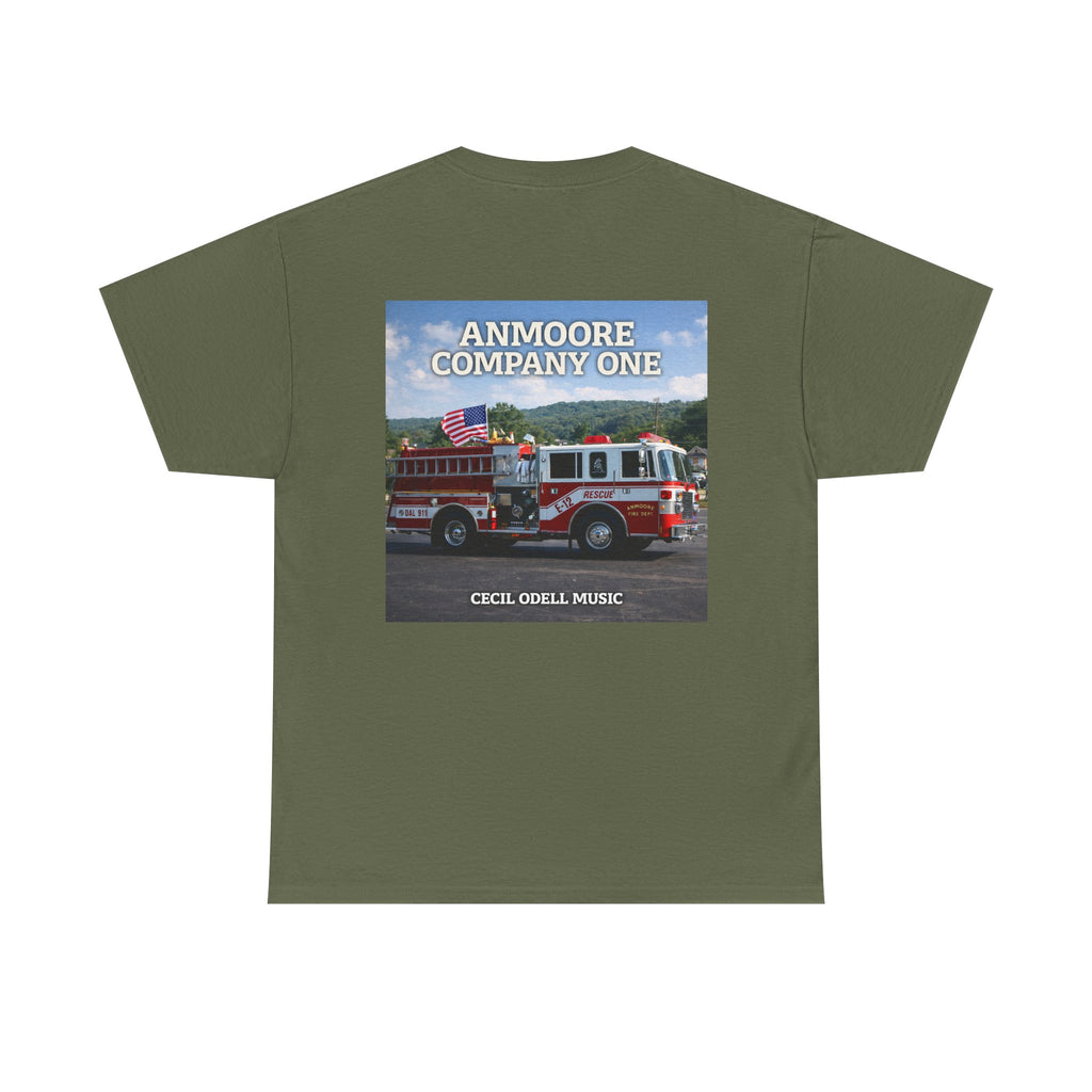 Firetruck Graphic Tee: "Anmoore Company One" Fire Department Tribute