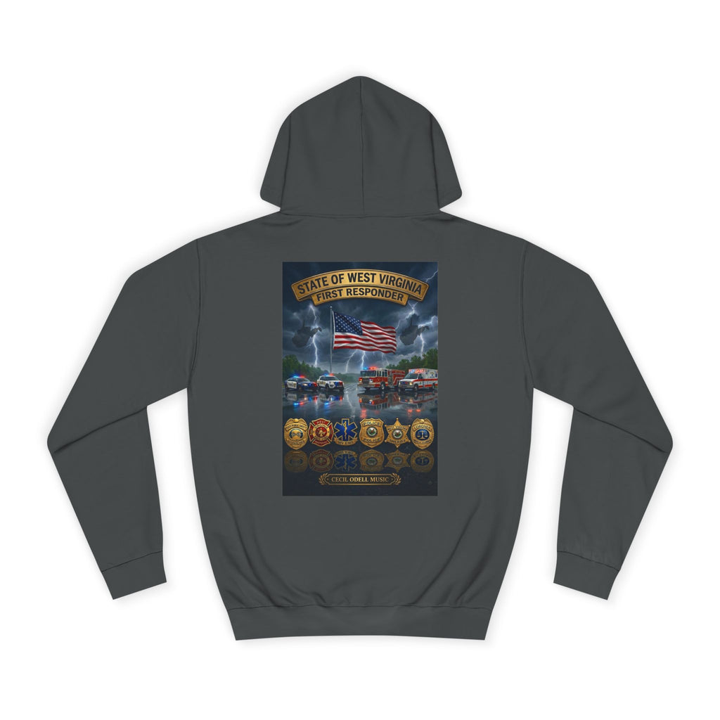 West Virginia Line Badge Hoodie: State & First Responder Tribute