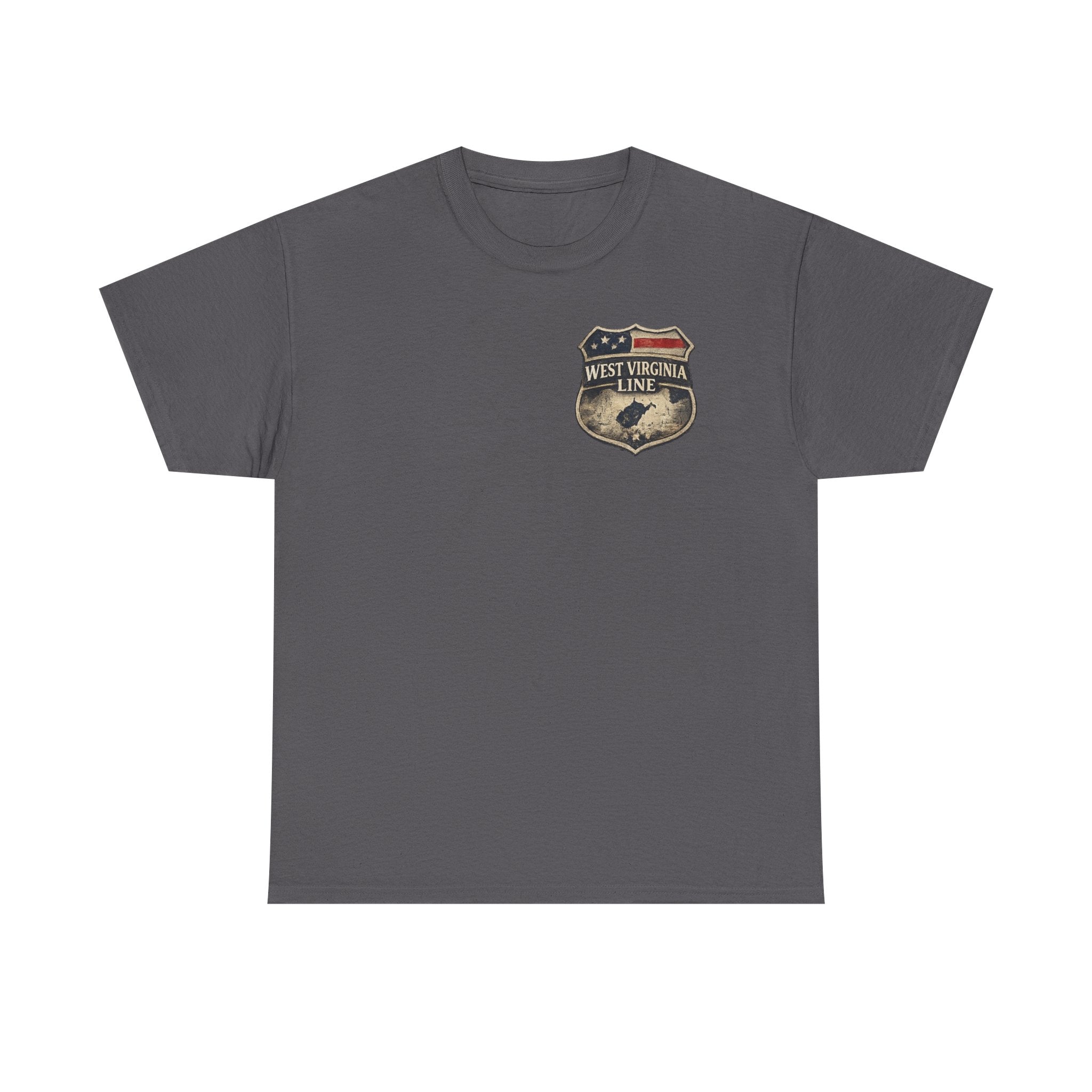 West Virginia Line Benefit Tee: Supporting First Responders (Eagle & Flag)