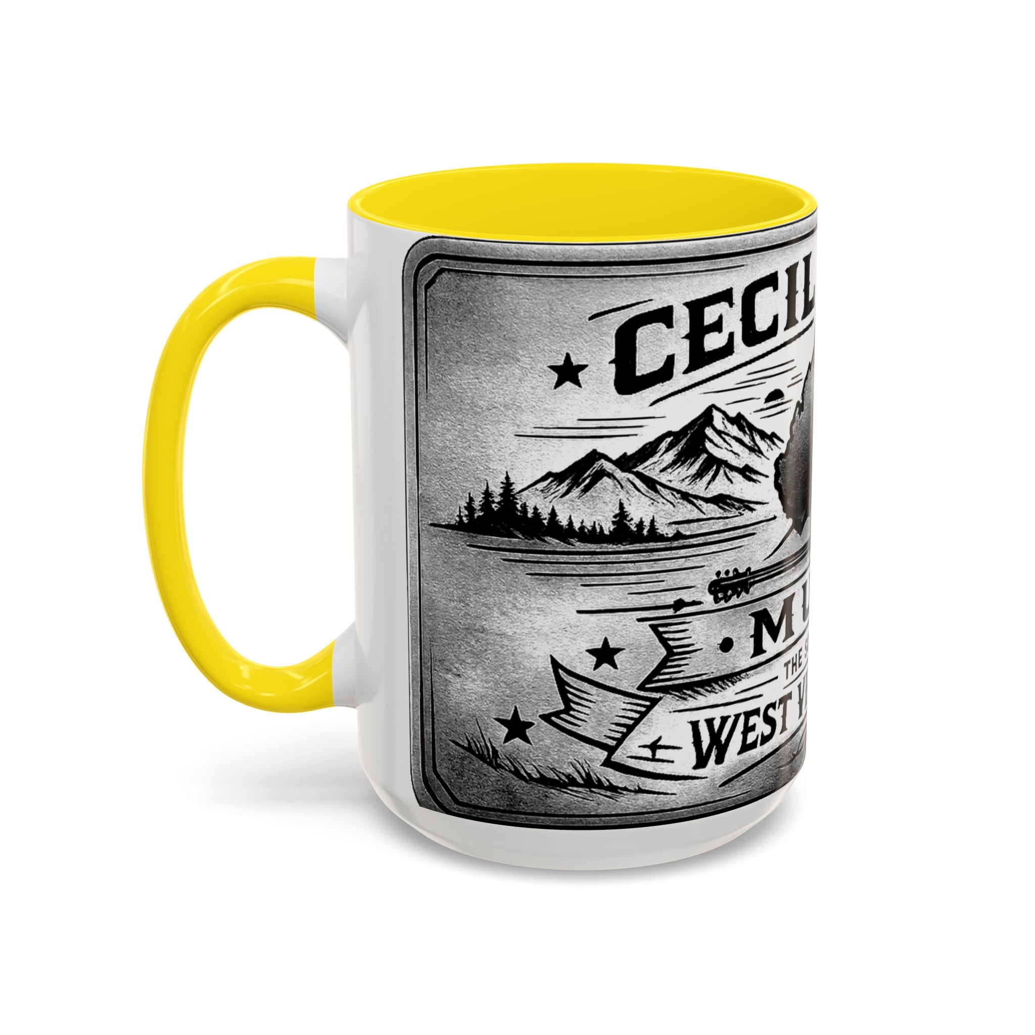 West Virginia Music Coffee Mug: 'The Sound of the West Virginia Line' Accent Mug