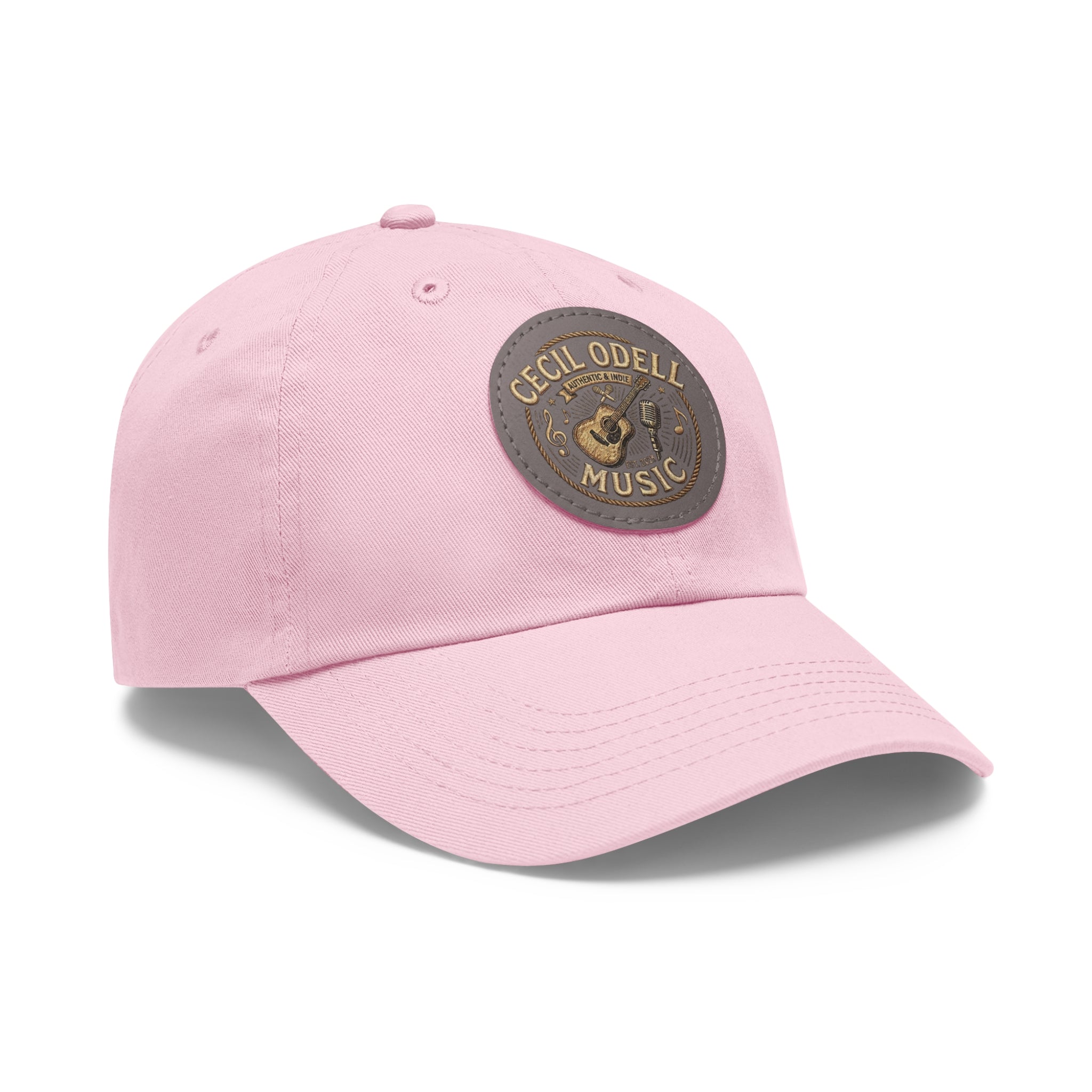 Cecil Odell Music Leather Patch Dad Hat