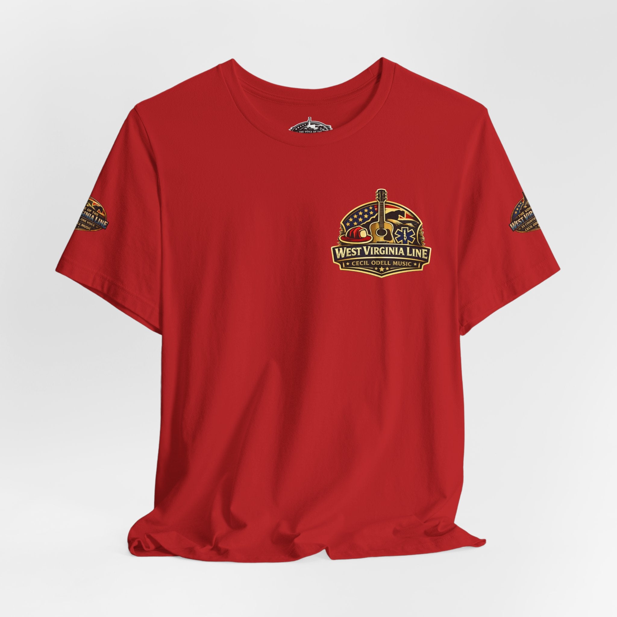 West Virginia Outlaw T-Shirt: Rustic Skull & Guns Country Graphic Tee