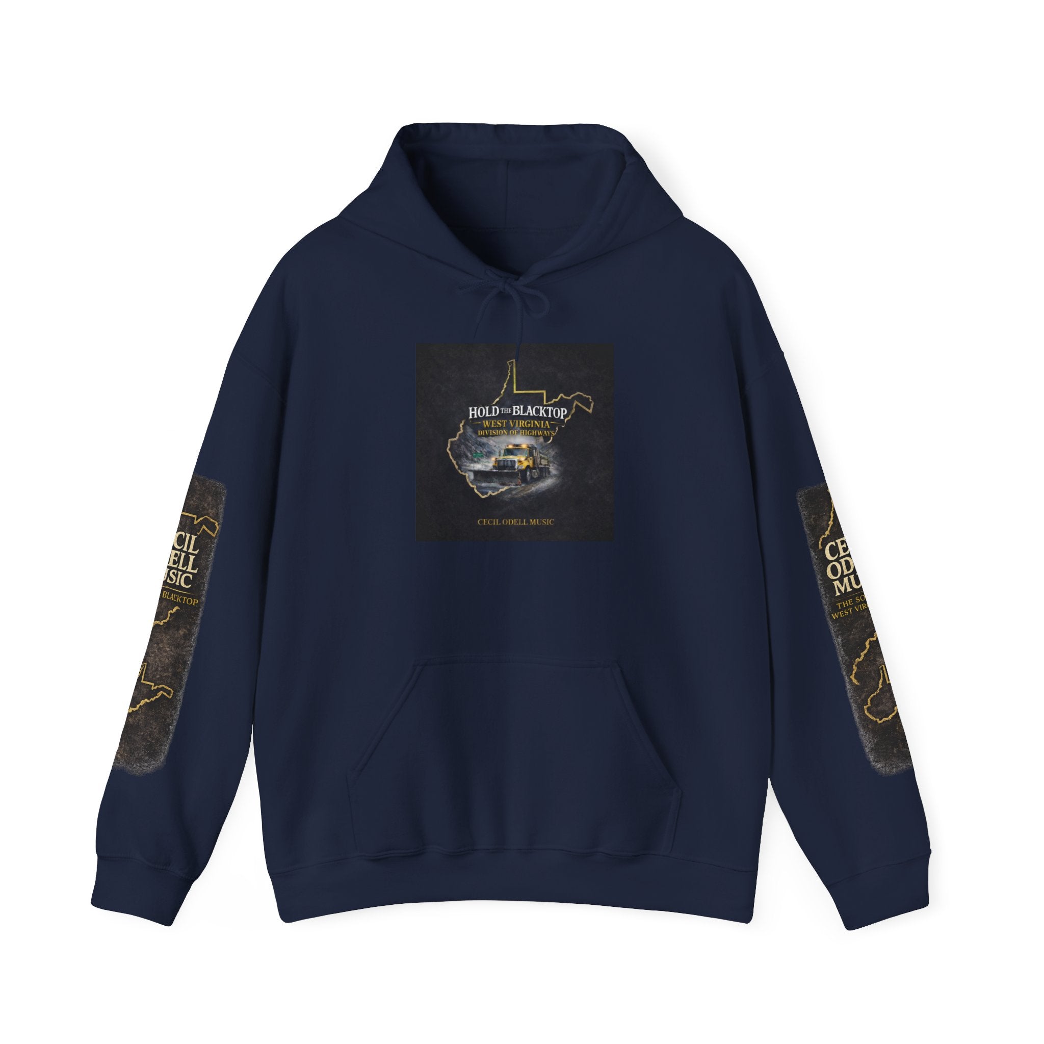 Hoodie: "Hold The Blacktop" Vintage Road Trip Graphic Pullover