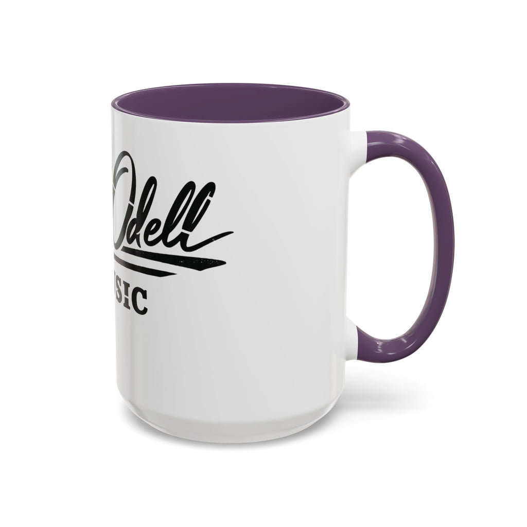 Cecil Odell Music Accent Coffee Mug: Black-Trim Musician Gift (11/15 oz)