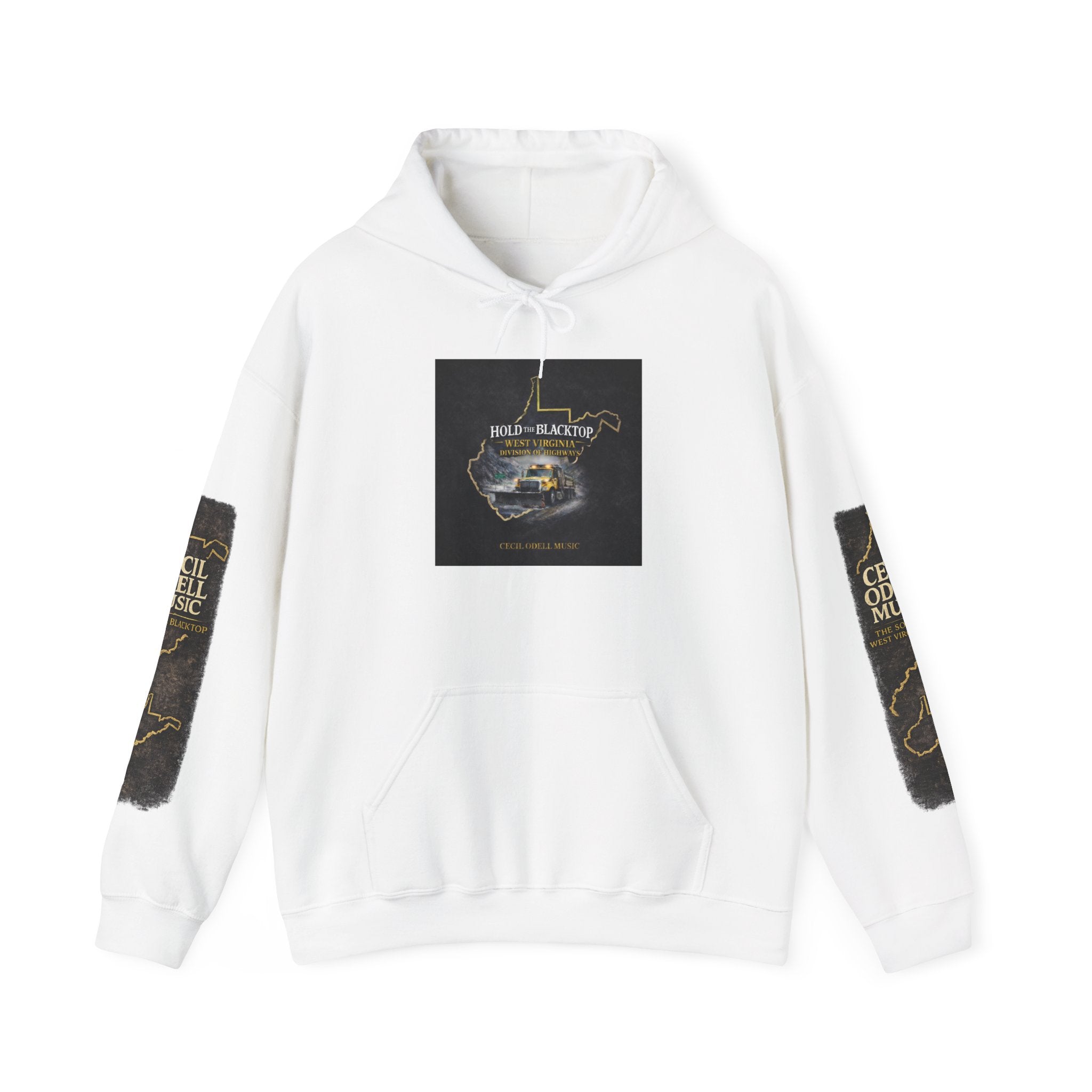 Hoodie: "Hold The Blacktop" Vintage Road Trip Graphic Pullover