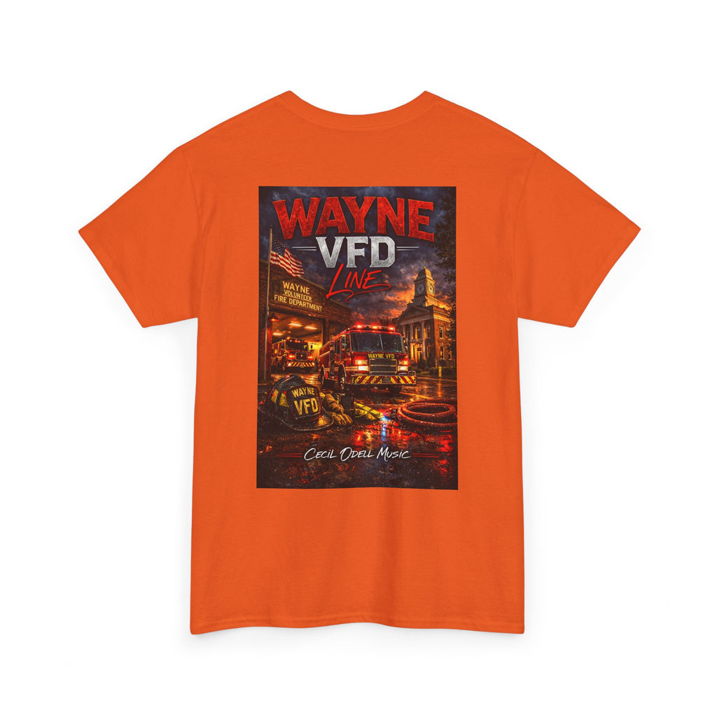 Wayne VFD Fire Department Tee: Vintage Firefighter Graphic T‑Shirt