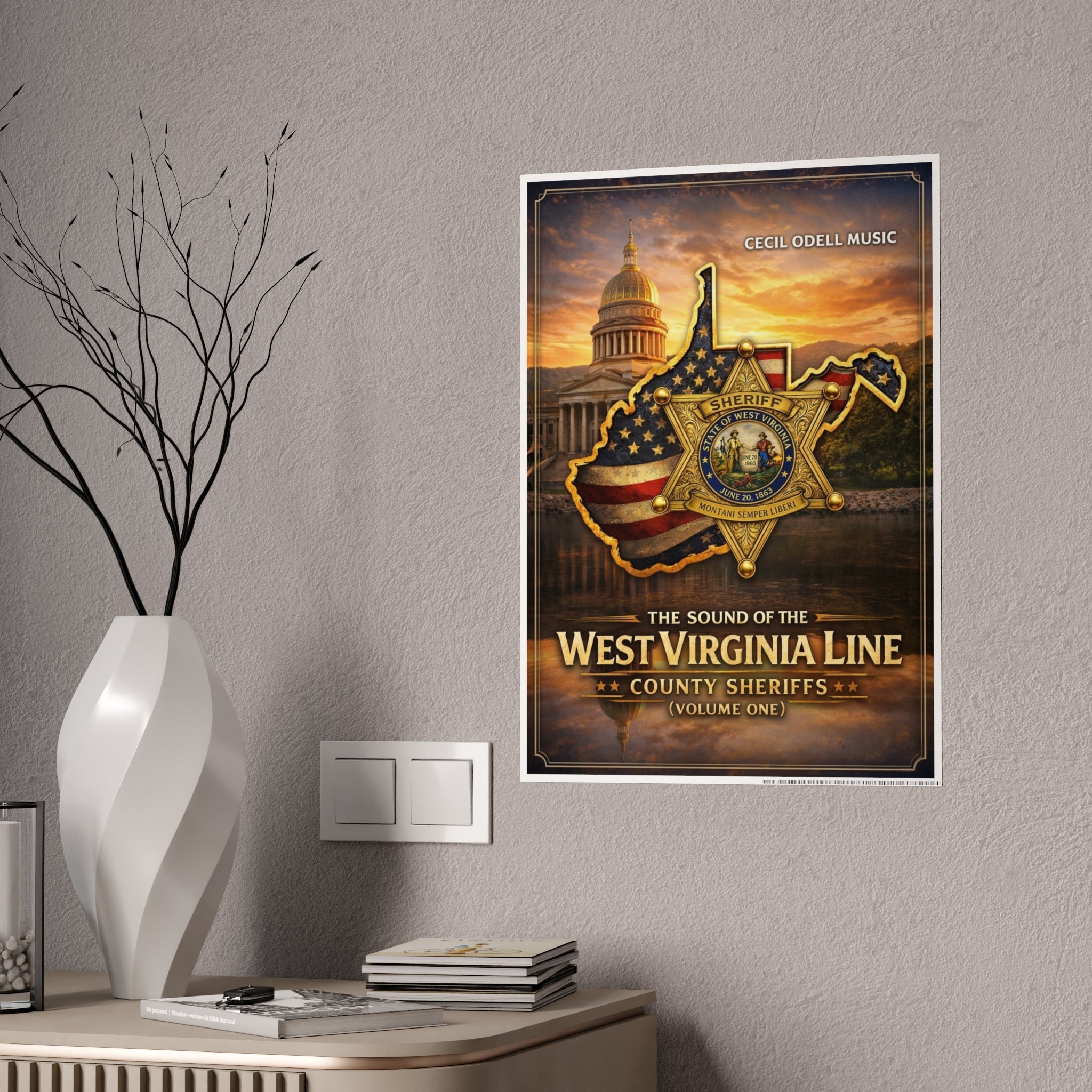 West Virginia Line County Sheriffs Poster