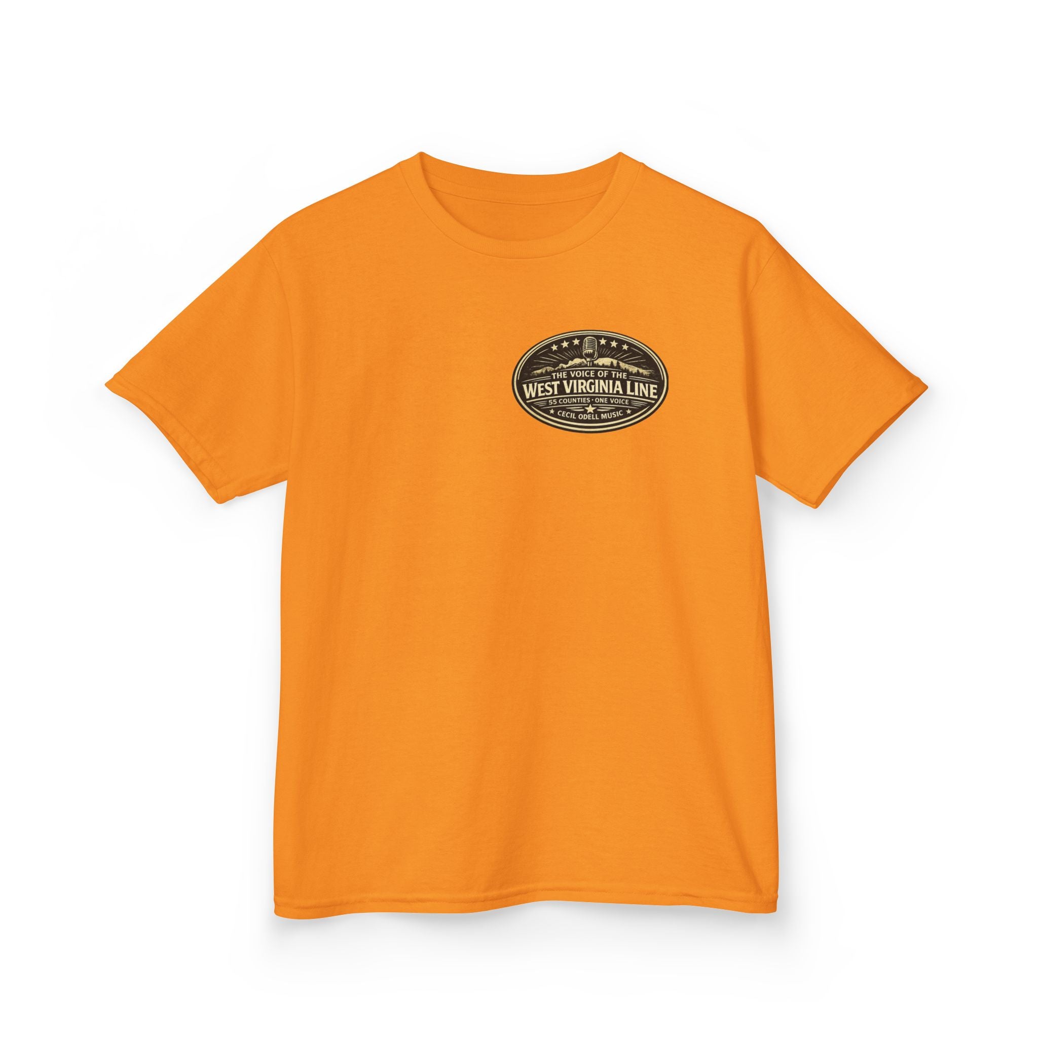 West Virginia Line Kids T‑Shirt: 'The Voice of the West Virginia Line' Vintage Emblem