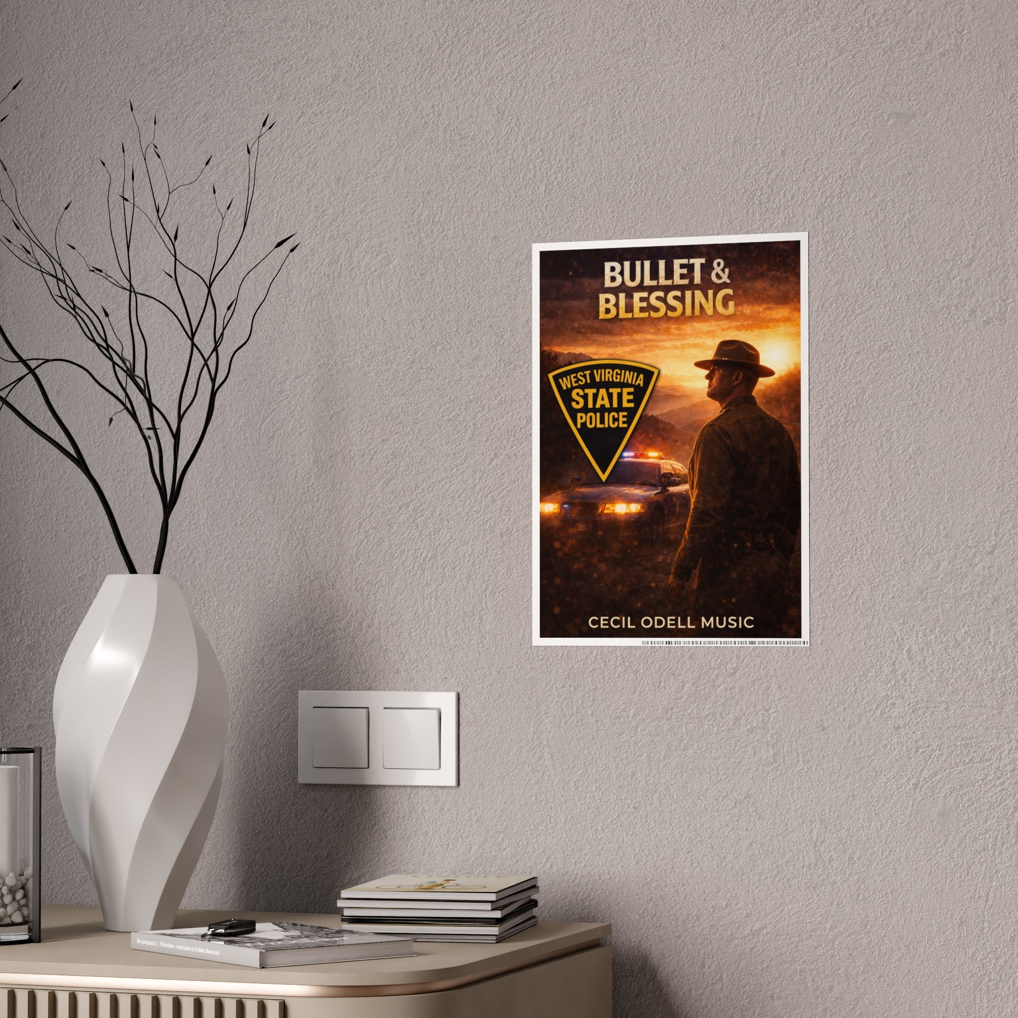 Gloss Poster: "Bullet & Blessing" West Virginia State Police Music Print