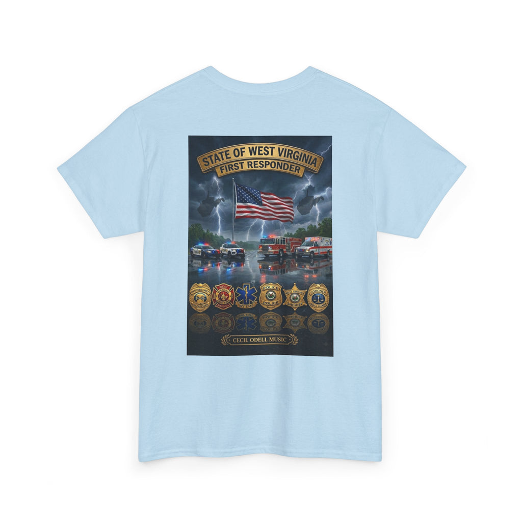 First Responder Tribute T-Shirt: State of West Virginia Police, Fire & EMS Memorial Tee