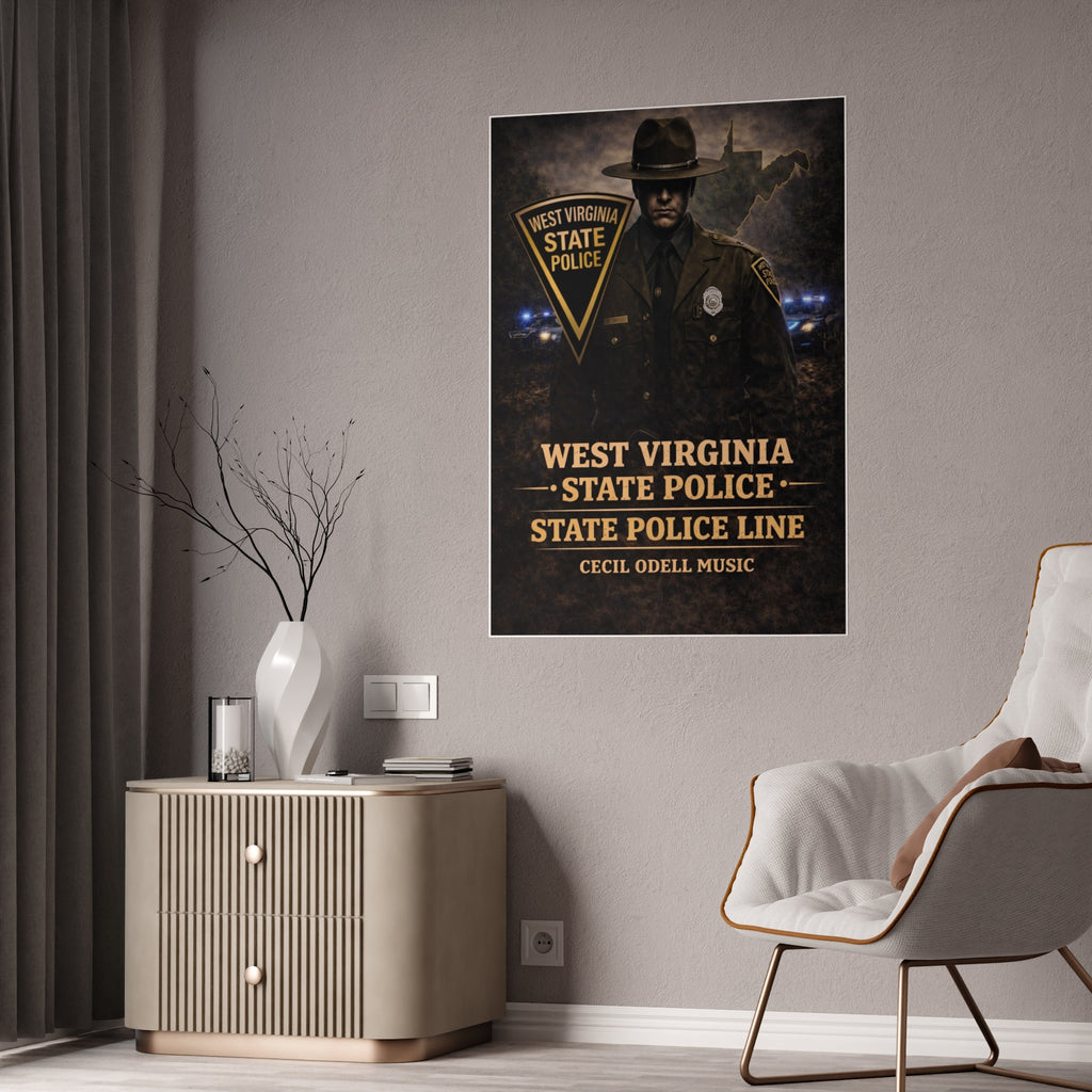 West Virginia State Police Vintage Poster (Gloss)