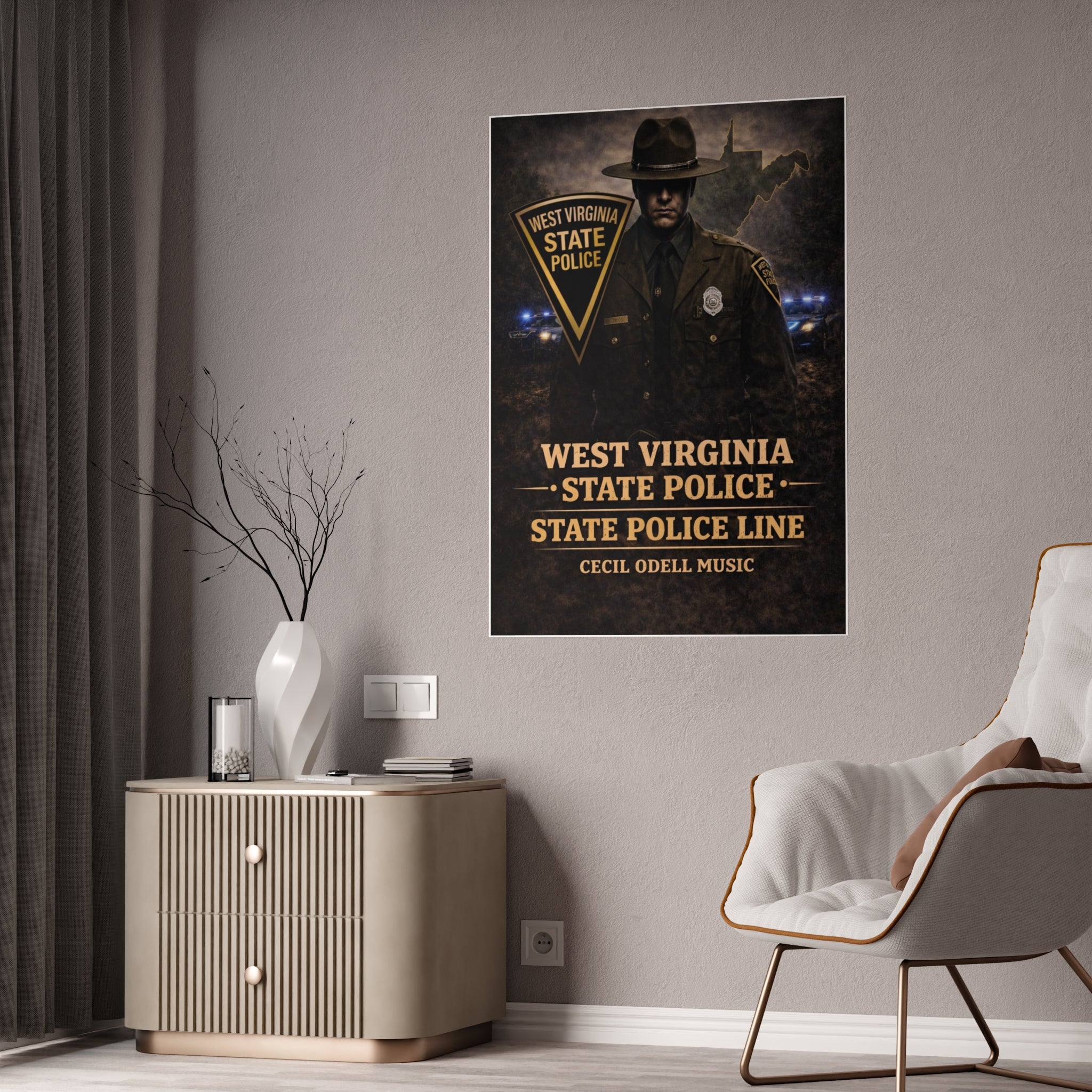 West Virginia State Police Vintage Poster (Gloss)