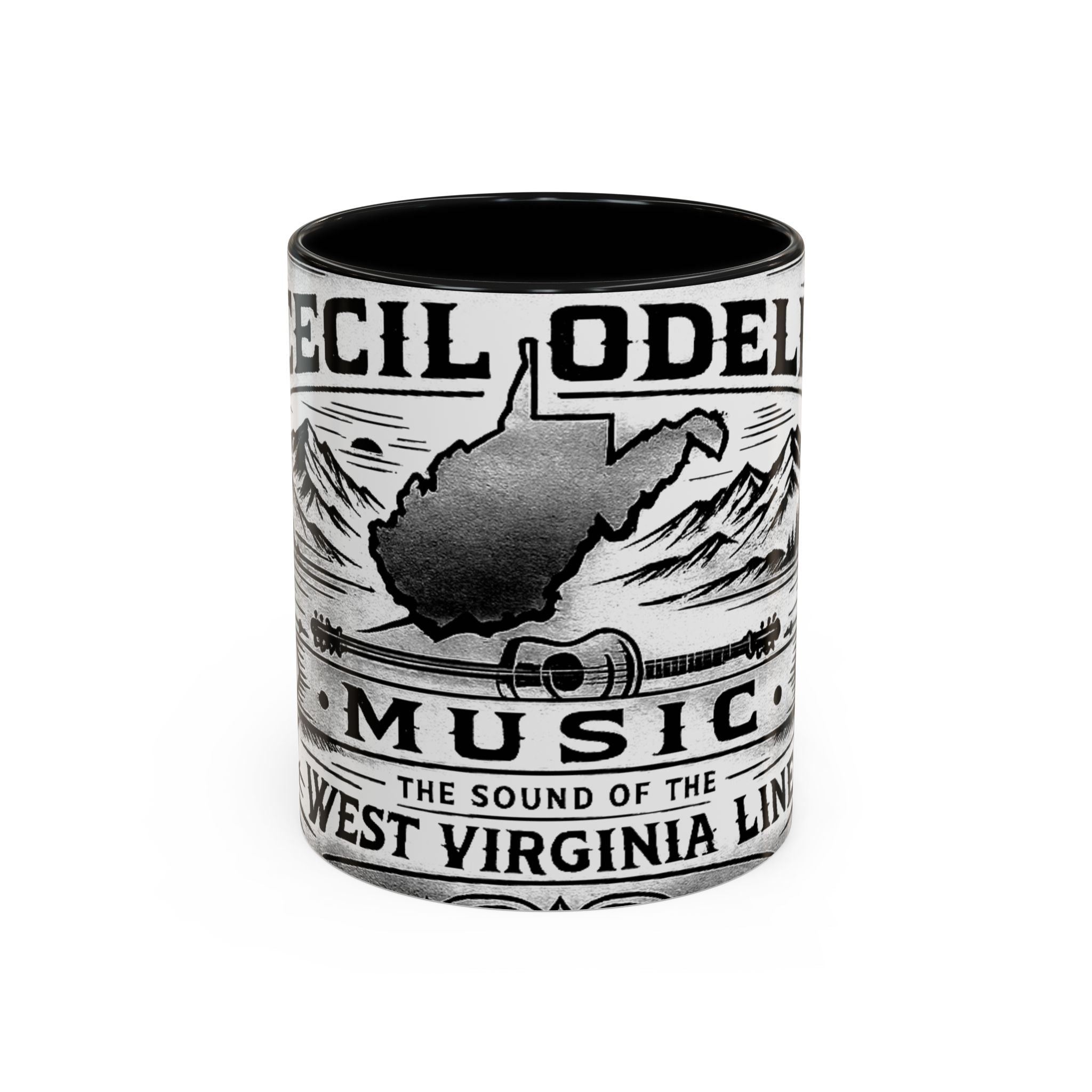 West Virginia Music Coffee Mug: 'The Sound of the West Virginia Line' Accent Mug