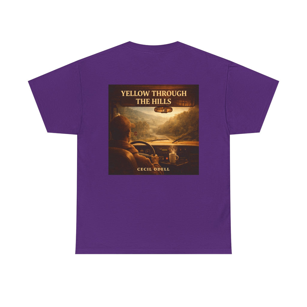 Album Art T‑Shirt: "Yellow Through The Hills" Vintage Roadtrip Tee