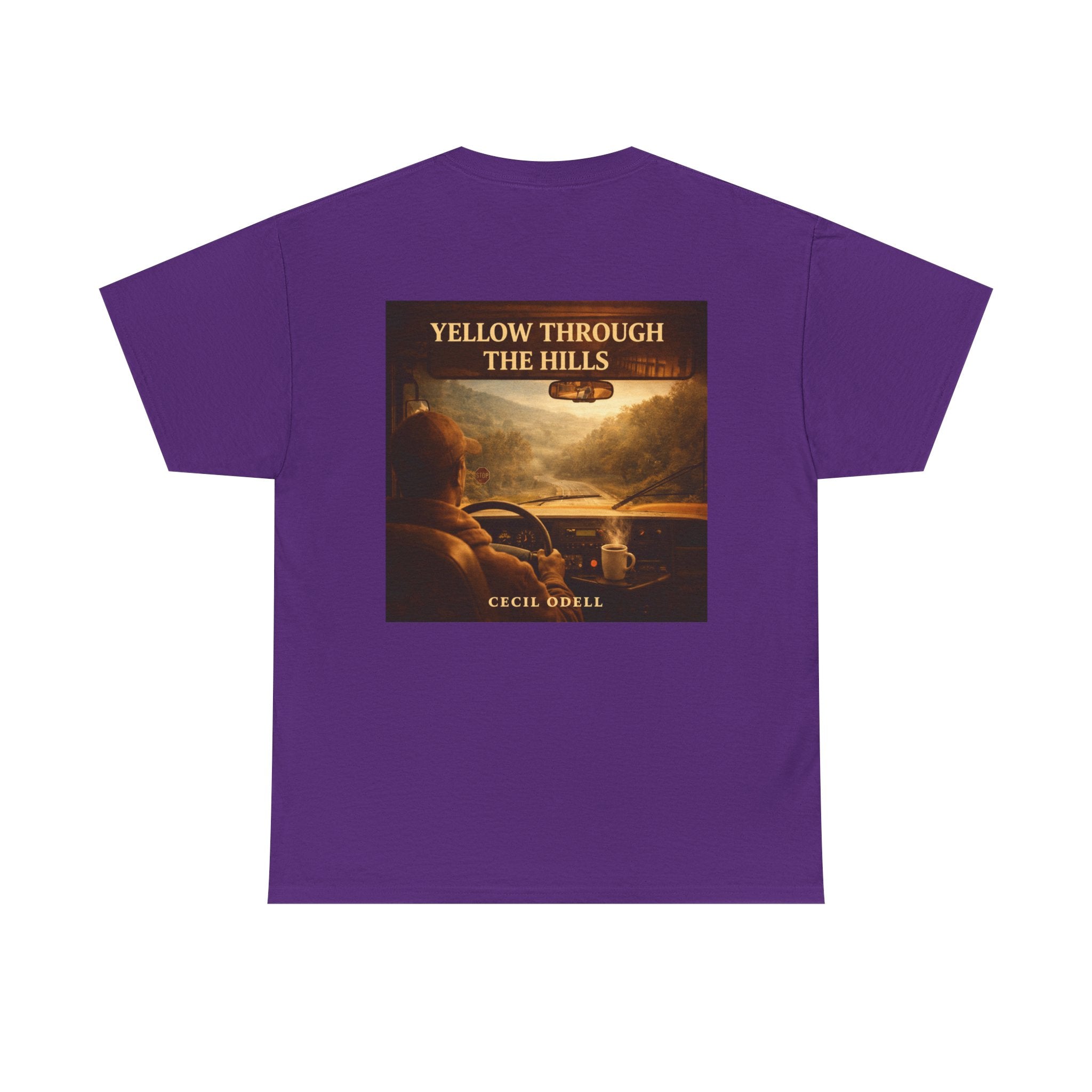 Album Art T‑Shirt: "Yellow Through The Hills" Vintage Roadtrip Tee