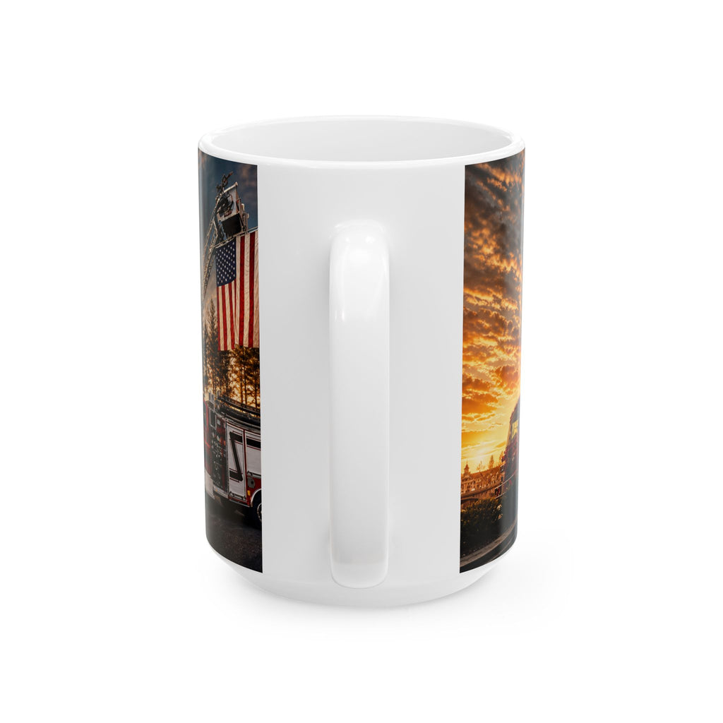 Main Street Red Grafton VFD Ceramic Mug: "Cecil Odell Music"