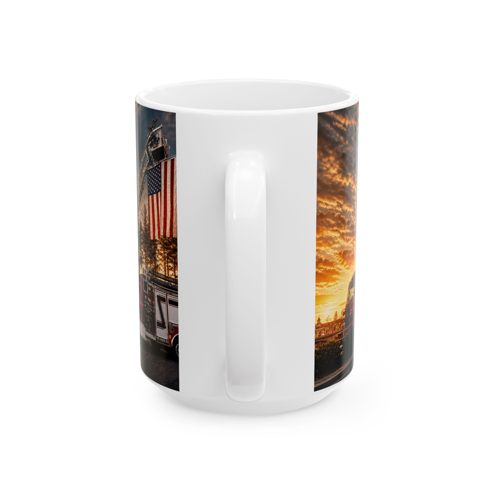 Main Street Red Grafton VFD Ceramic Mug: "Cecil Odell Music"