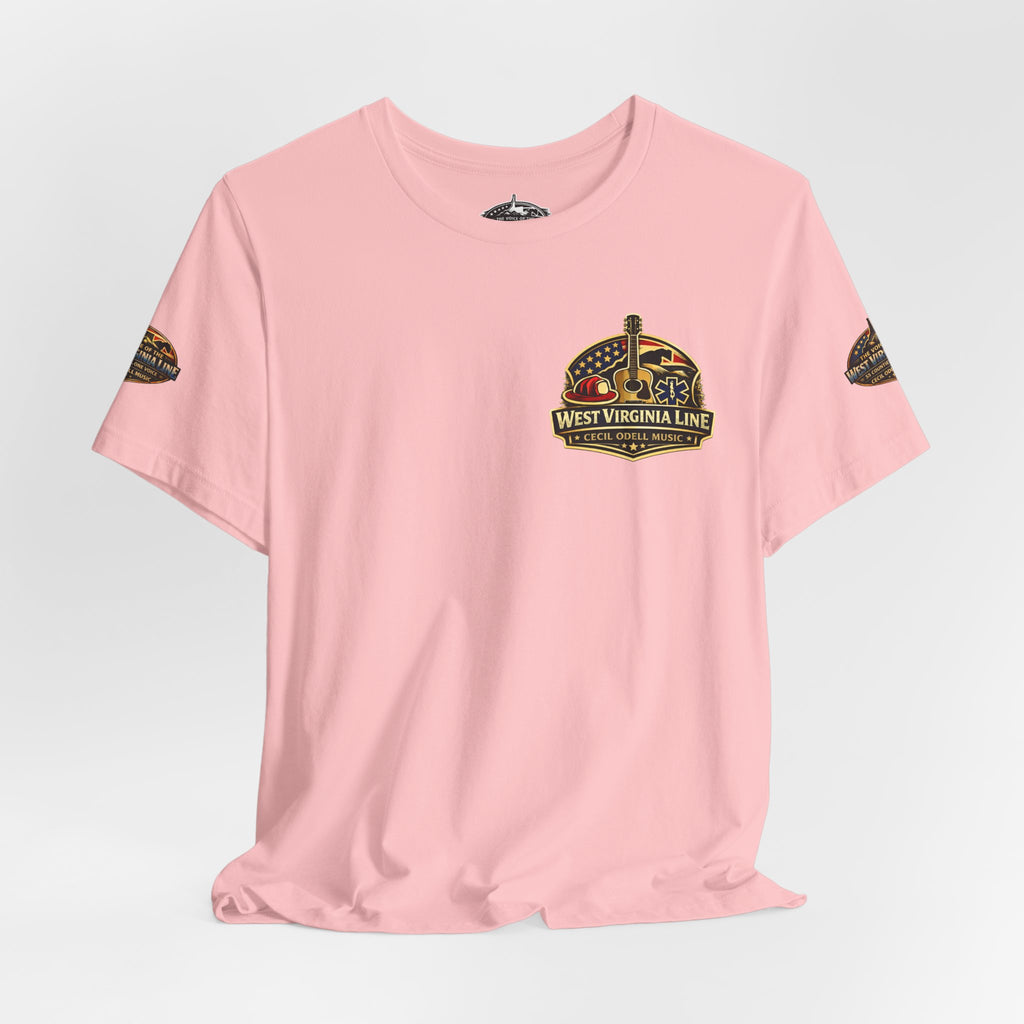 West Virginia Outlaw T-Shirt: Rustic Skull & Guns Country Graphic Tee