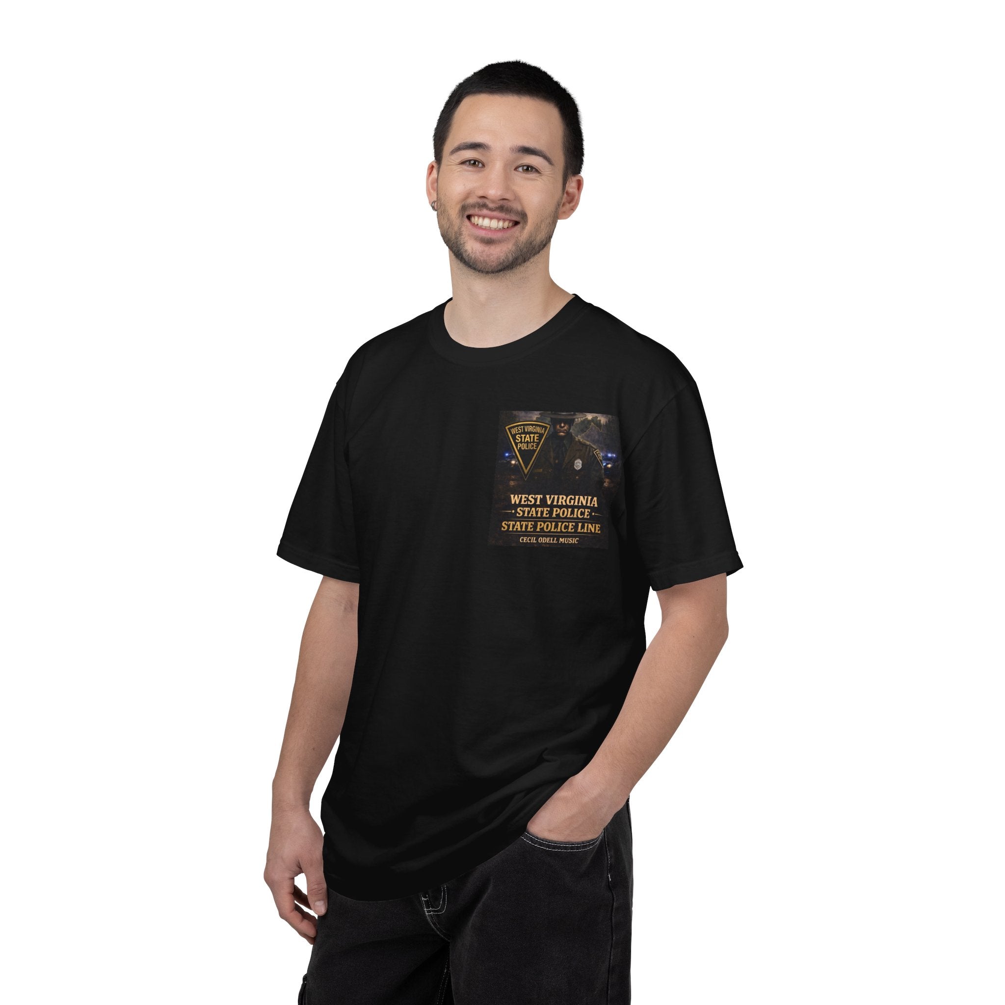 West Virginia State Police Graphic T-Shirt: 'State Police Line' Back Print