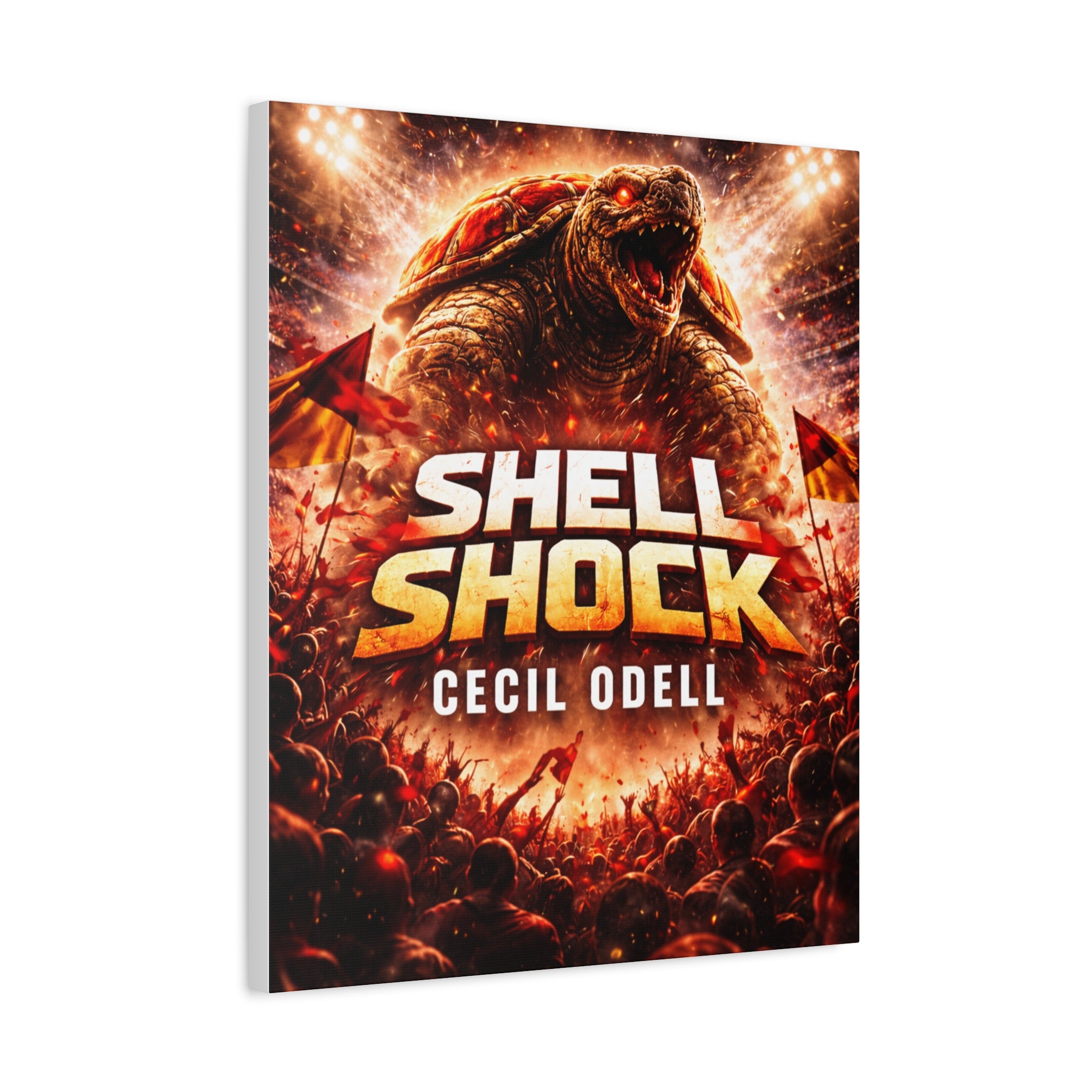 Shell Shock Canvas Print: Dramatic Monster Art Wrap (Cecil Odell)