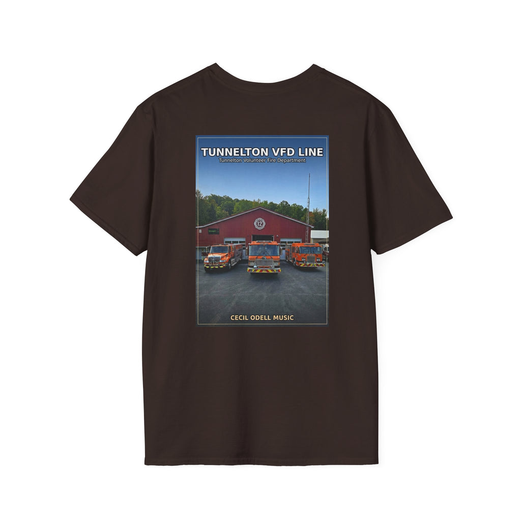 Fire Department T-Shirt: Tunnelton VFD Line Photo Tee