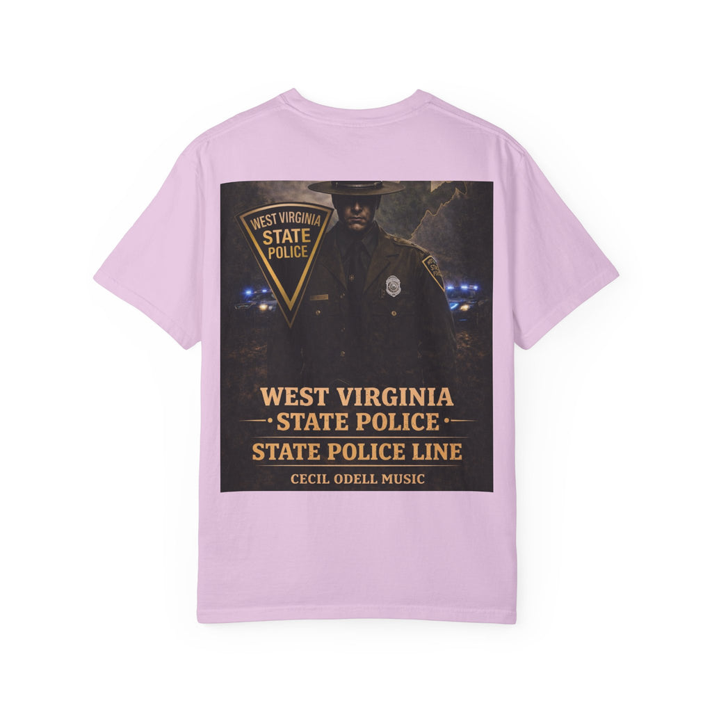 West Virginia State Police Graphic T-Shirt: 'State Police Line' Back Print